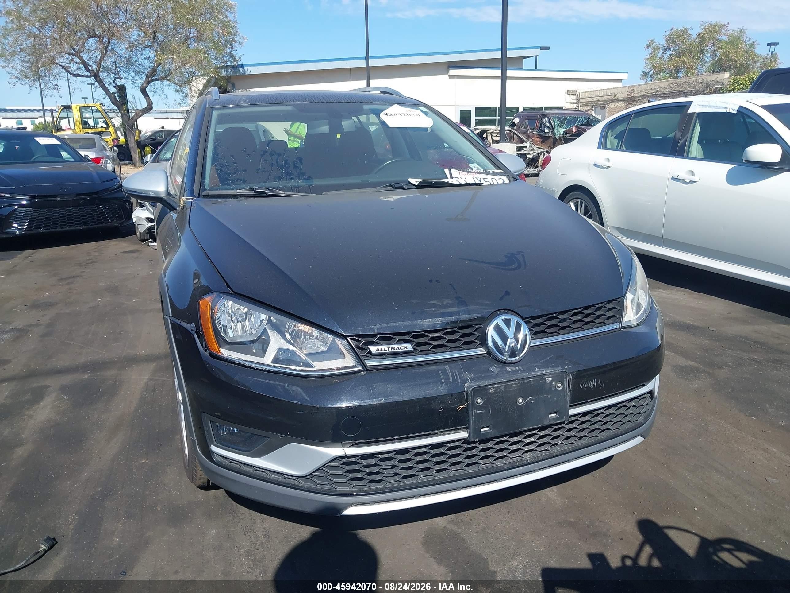 2017 Volkswagen Golf Alltrack Tsi S/tsi Se/tsi Sel Black vin: 3VWH17AU3HM534075