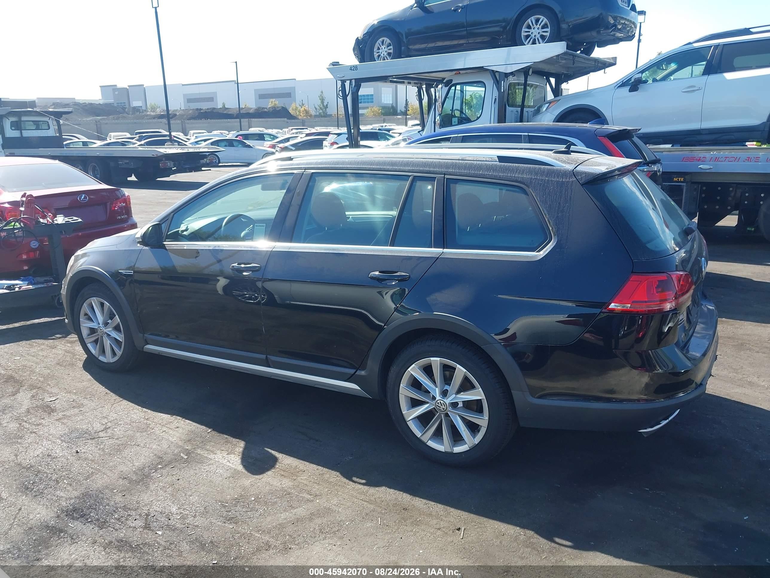 2017 Volkswagen Golf Alltrack Tsi S/tsi Se/tsi Sel Black vin: 3VWH17AU3HM534075
