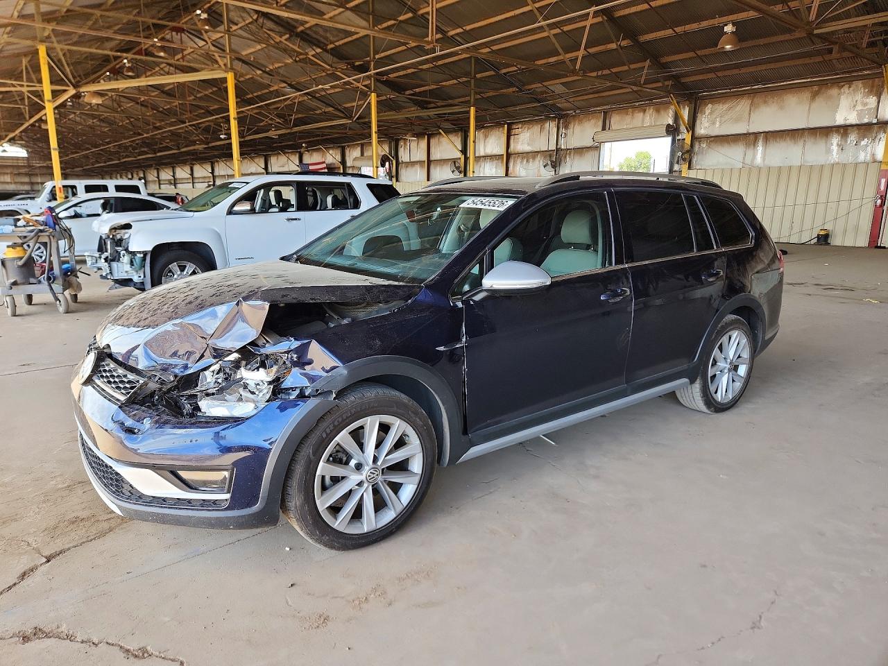 2019 Volkswagen Golf Alltrack S Синий vin: 3VWH17AU4KM515641