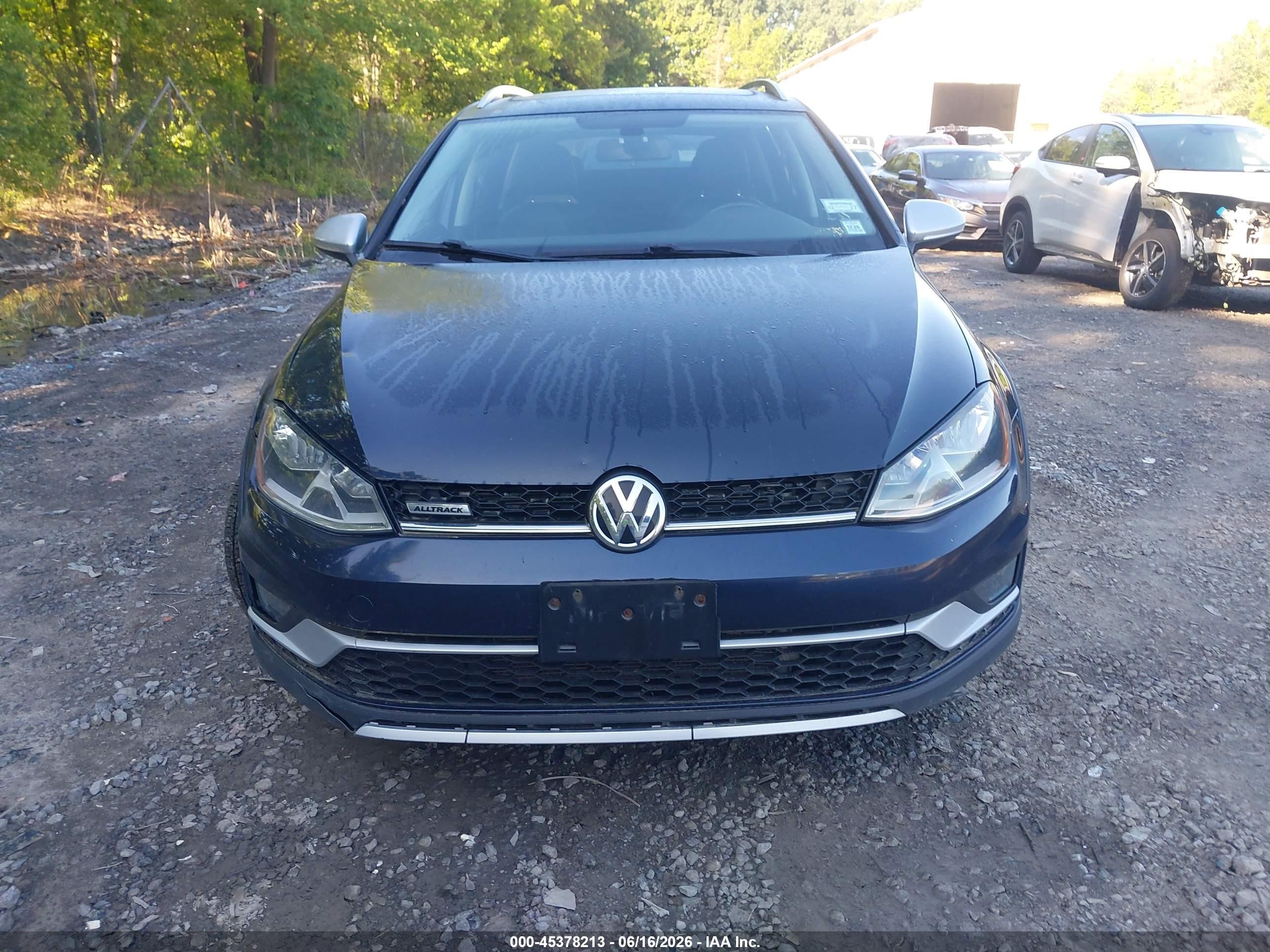 2017 Volkswagen Golf Alltrack Tsi S/tsi Se/tsi Sel Синий vin: 3VWH17AU5HM510196