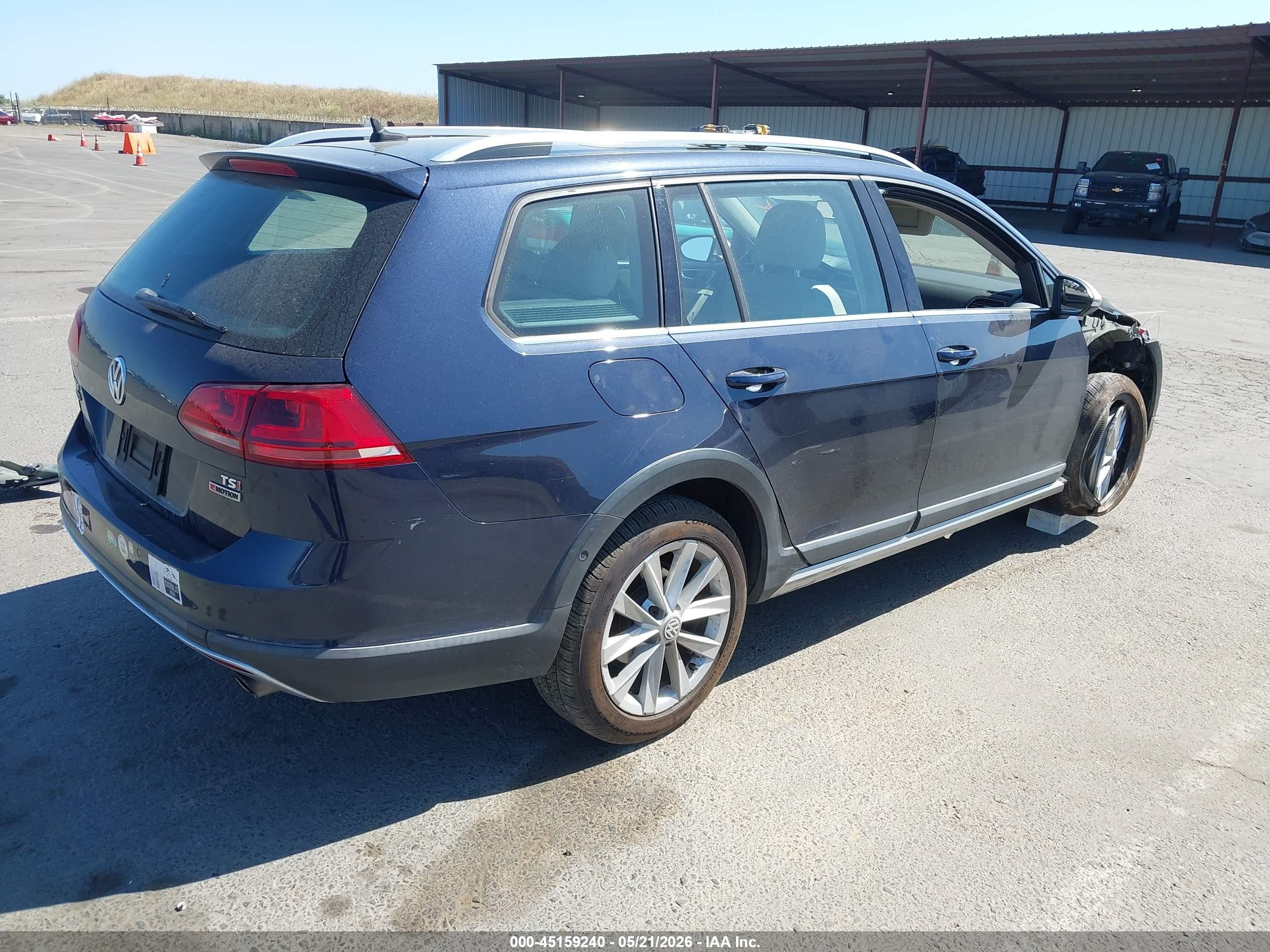 2017 Volkswagen Golf Alltrack Tsi S/tsi Se/tsi Sel Dark Blue vin: 3VWH17AU6HM517075