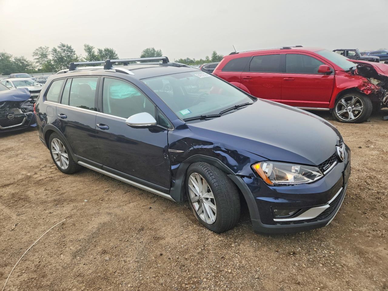 2017 Volkswagen Golf Alltrack S Blue vin: 3VWH17AU7HM528537