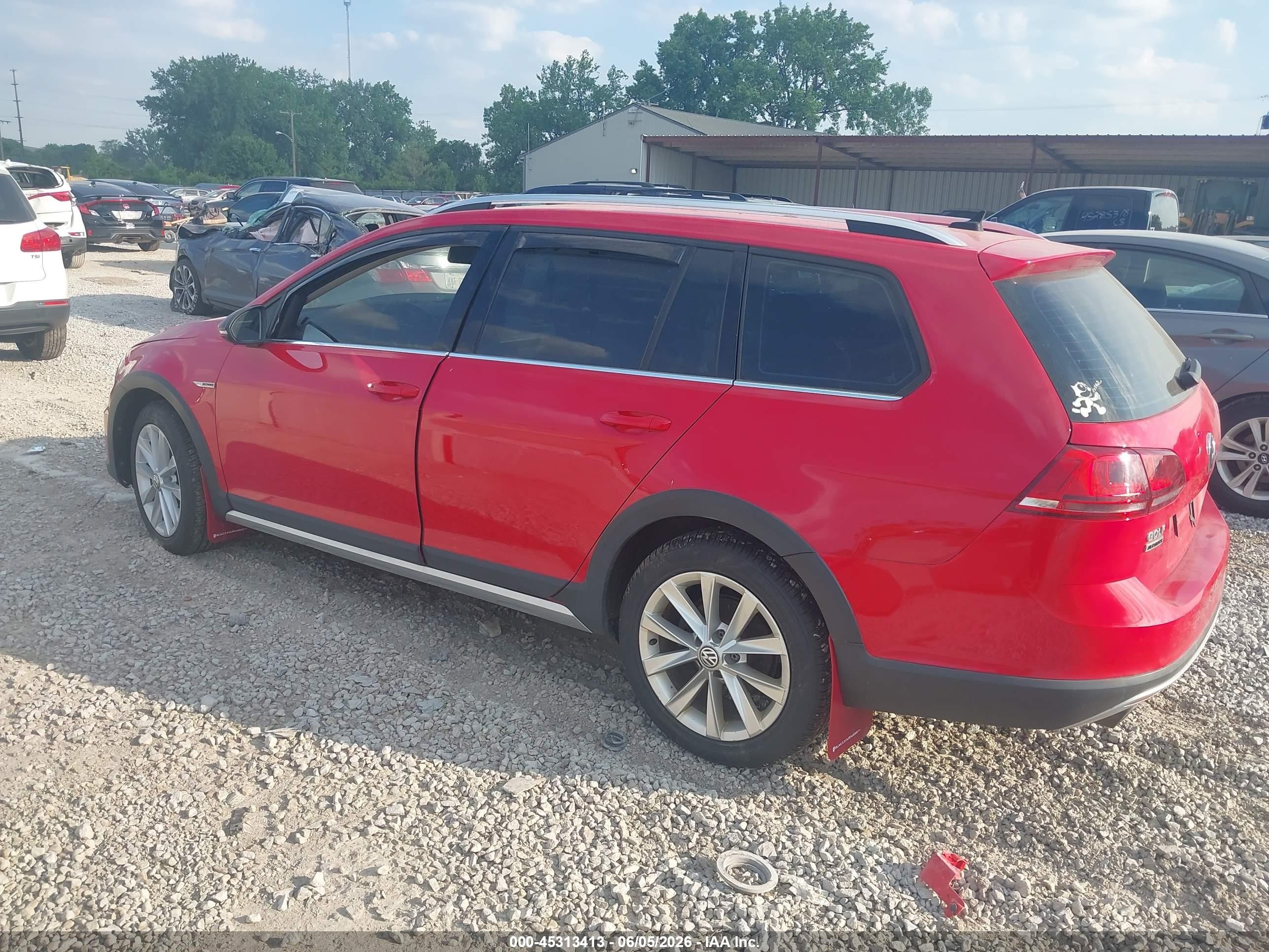 2017 Volkswagen Golf Alltrack Tsi S/tsi Se/tsi Sel Red vin: 3VWH17AUXHM508878