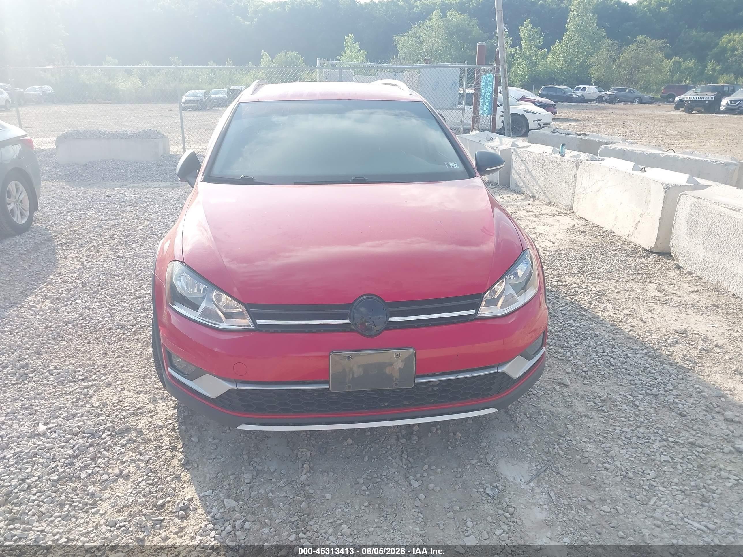 2017 Volkswagen Golf Alltrack Tsi S/tsi Se/tsi Sel Red vin: 3VWH17AUXHM508878