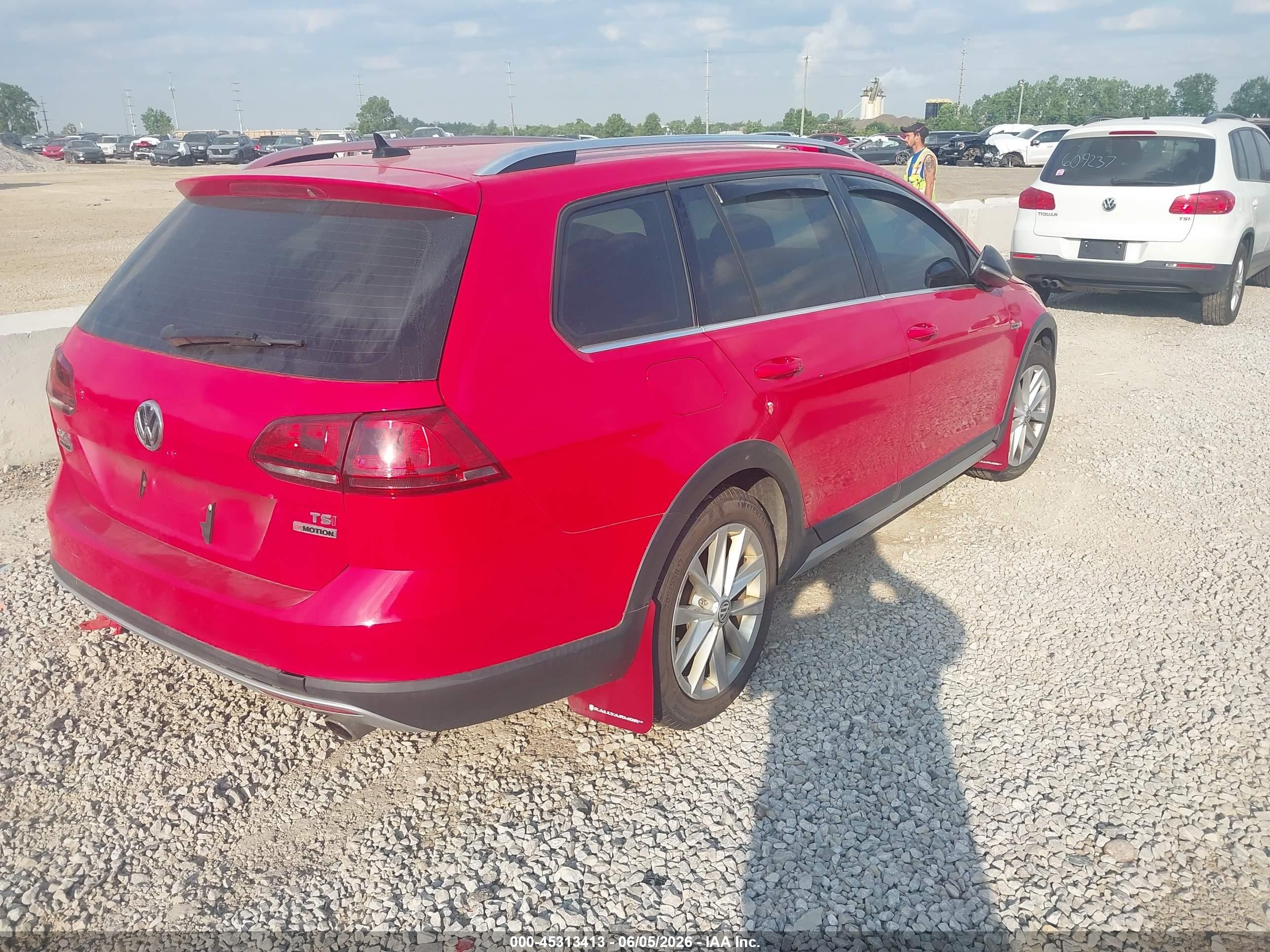 2017 Volkswagen Golf Alltrack Tsi S/tsi Se/tsi Sel Red vin: 3VWH17AUXHM508878