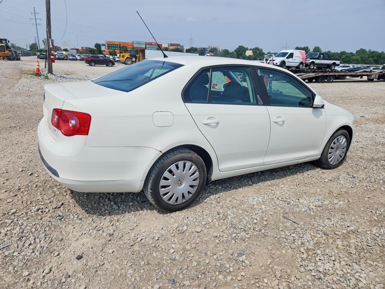 2007 Volkswagen Jetta 2.5 Белый vin: 3VWHF71K77M049369