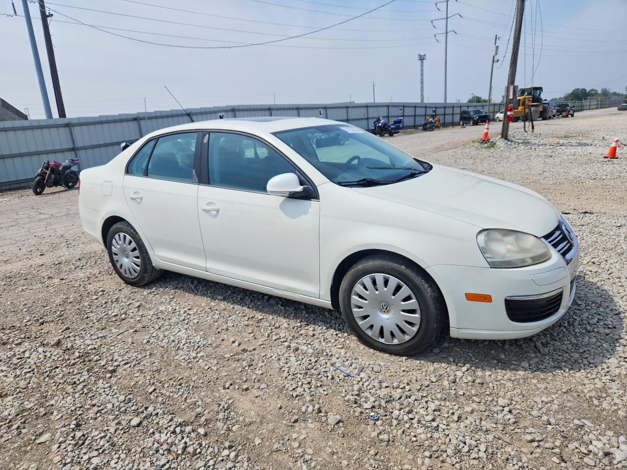 2007 Volkswagen Jetta 2.5 Белый vin: 3VWHF71K77M049369