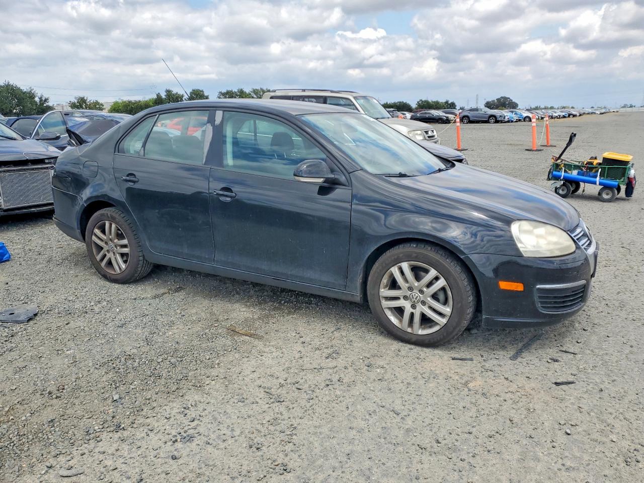 2007 Volkswagen Jetta 2.5 Black vin: 3VWHG71K27M098640