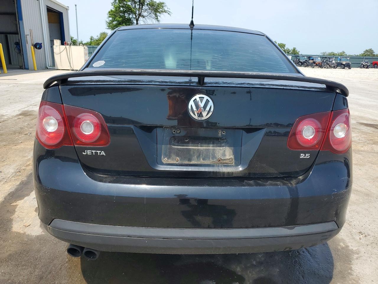 2008 Volkswagen Jetta S Black vin: 3VWHM71K58M020802