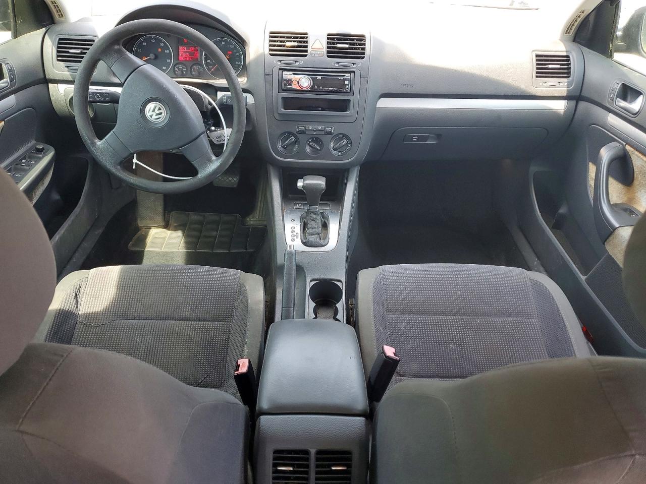 2008 Volkswagen Jetta S Black vin: 3VWHM71K58M020802
