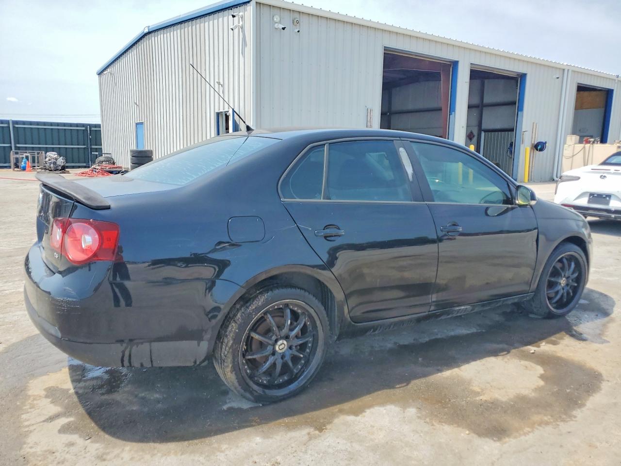 2008 Volkswagen Jetta S Black vin: 3VWHM71K58M020802