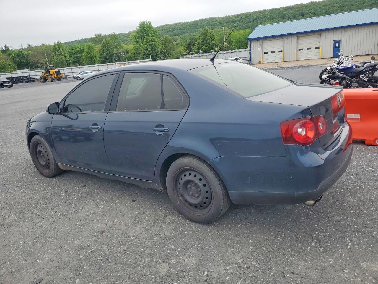 2009 Volkswagen Jetta S Blue vin: 3VWHZ71K69M020262