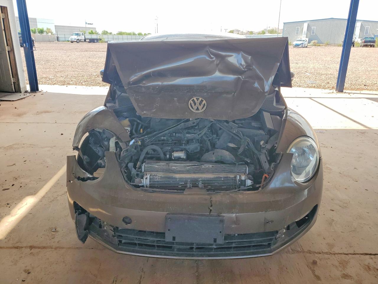 2014 Volkswagen Beetle Brown vin: 3VWJ07AT1EM662290