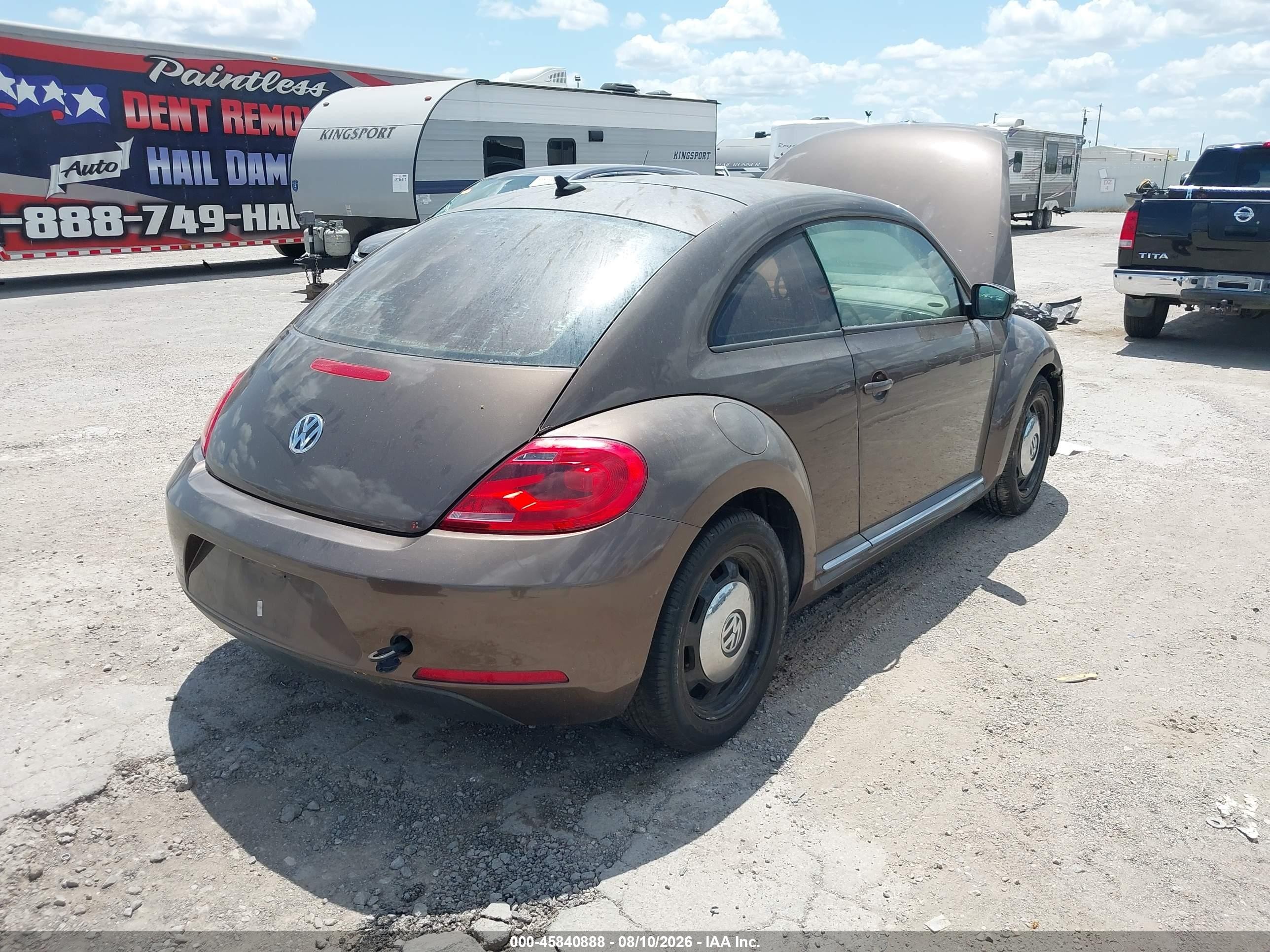 2014 Volkswagen Beetle 1.8t Коричневый vin: 3VWJ07AT2EM660063
