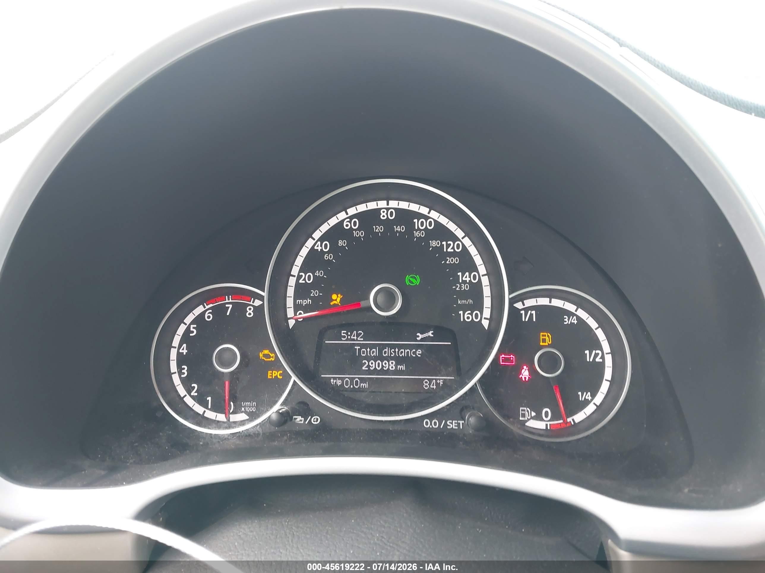 2014 Volkswagen Beetle 1.8t Beige vin: 3VWJ07ATXEM664992