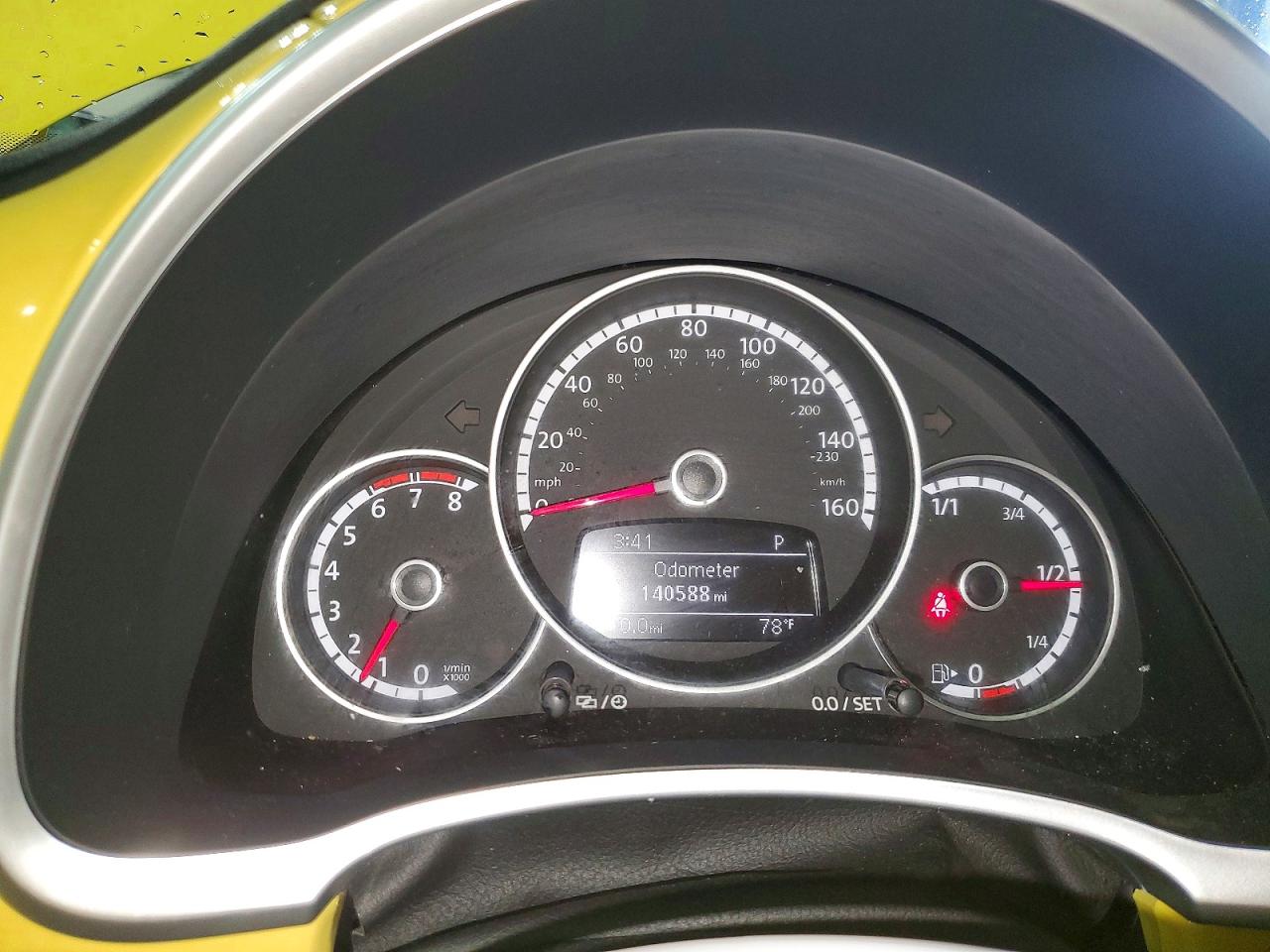 2015 Volkswagen Beetle 1.8t Yellow vin: 3VWJ07ATXFM604678