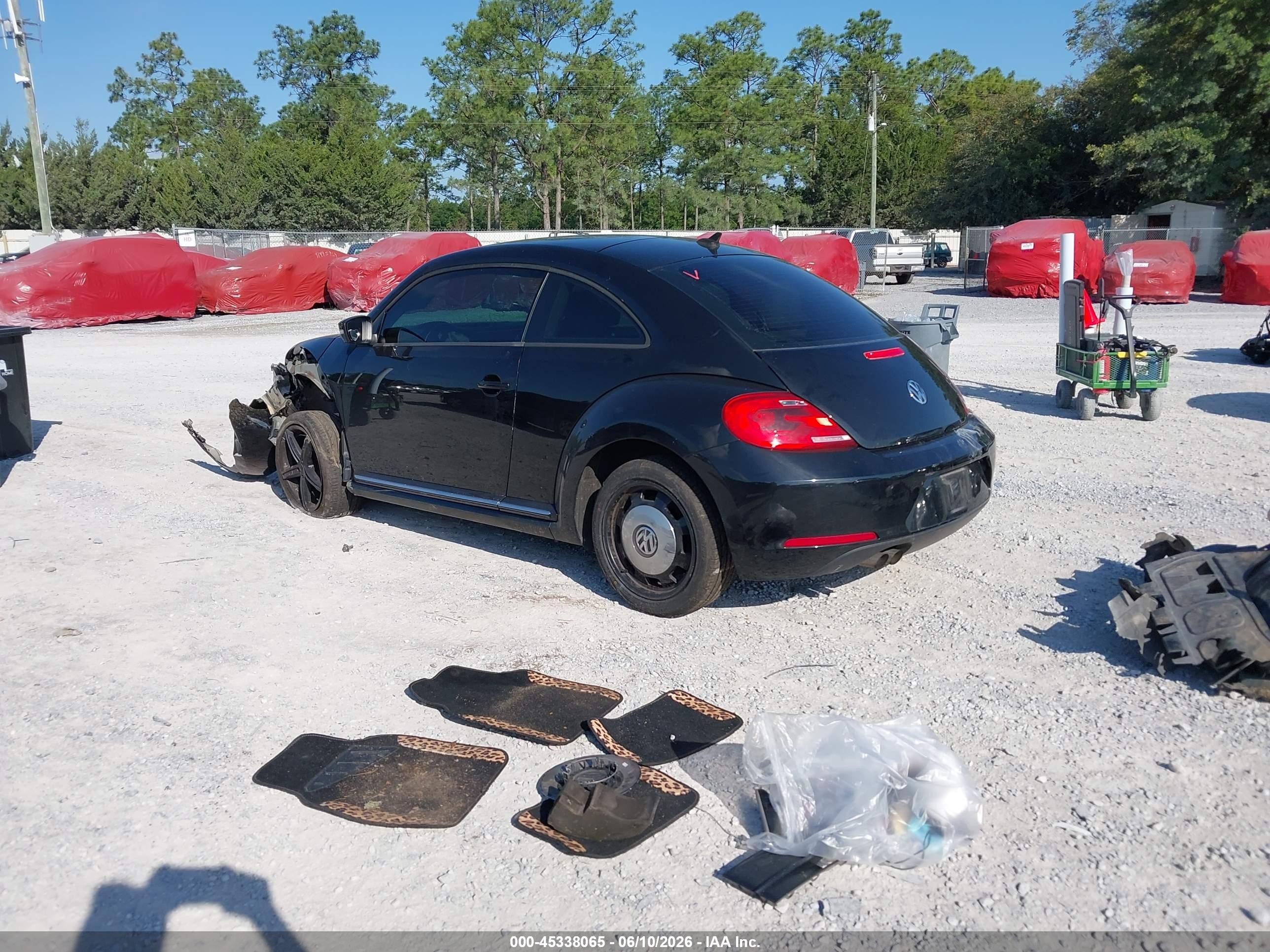 2014 Volkswagen Beetle 1.8t Black vin: 3VWJ17AT0EM665064