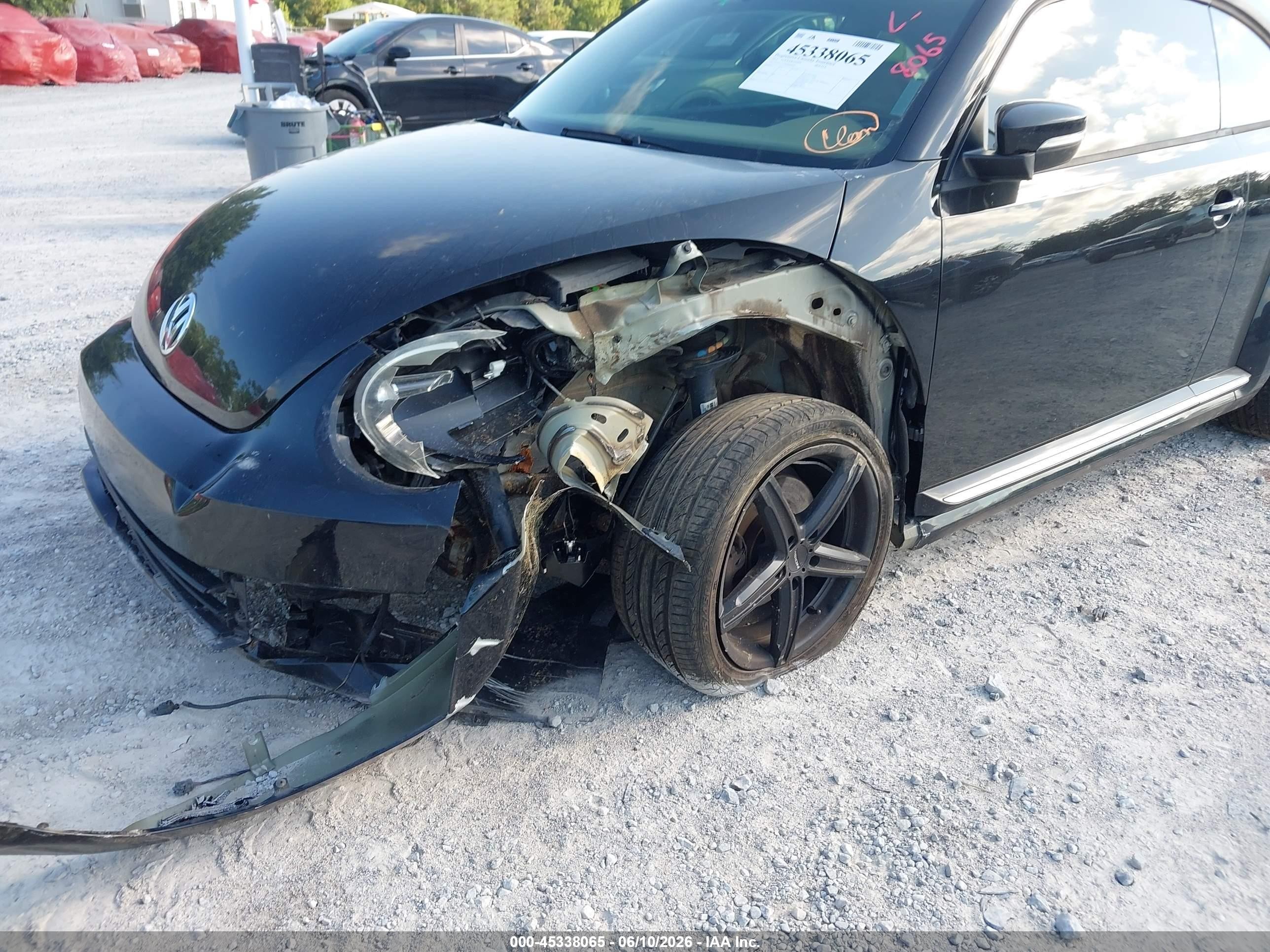 2014 Volkswagen Beetle 1.8t Black vin: 3VWJ17AT0EM665064