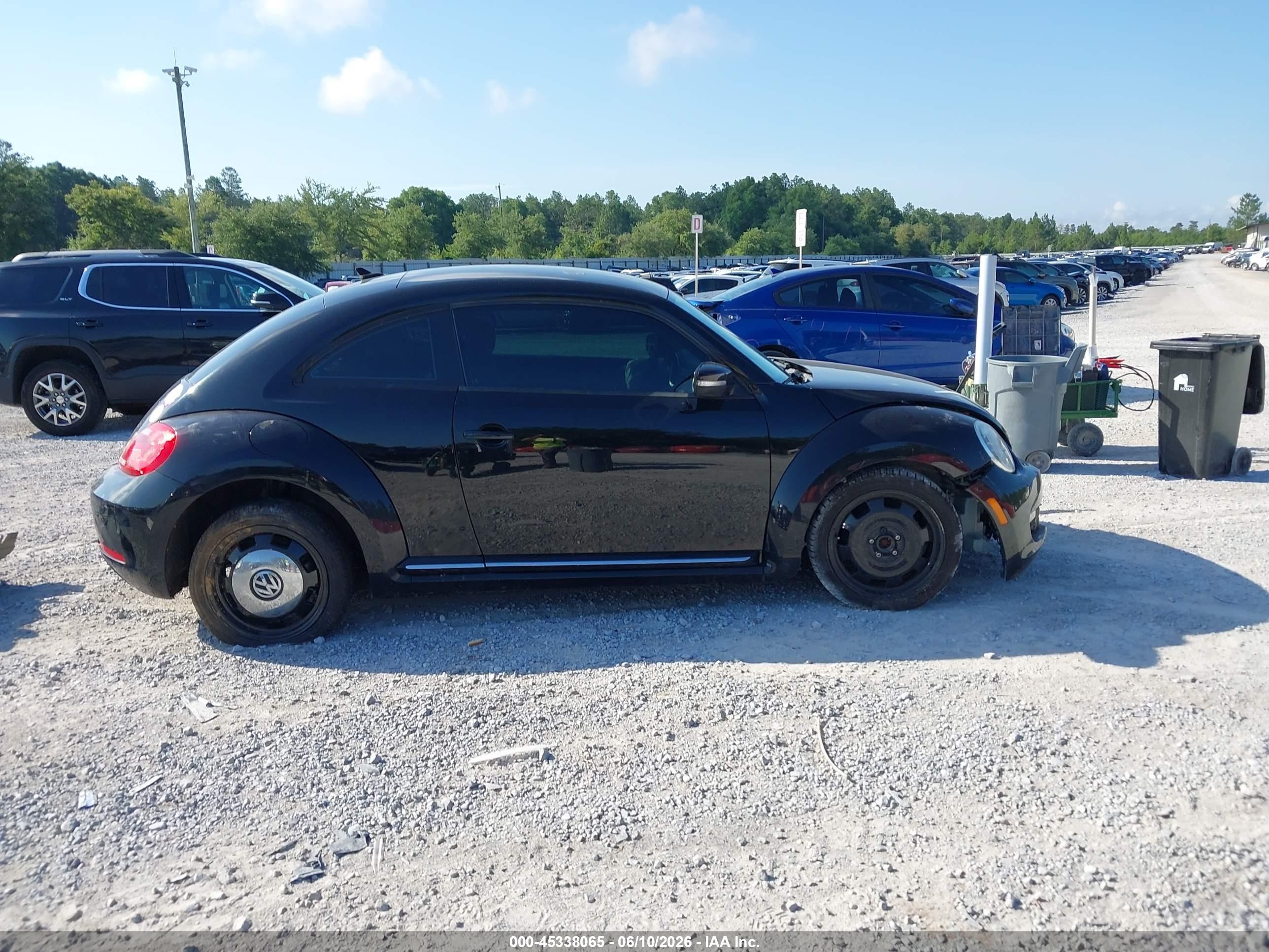 2014 Volkswagen Beetle 1.8t Black vin: 3VWJ17AT0EM665064