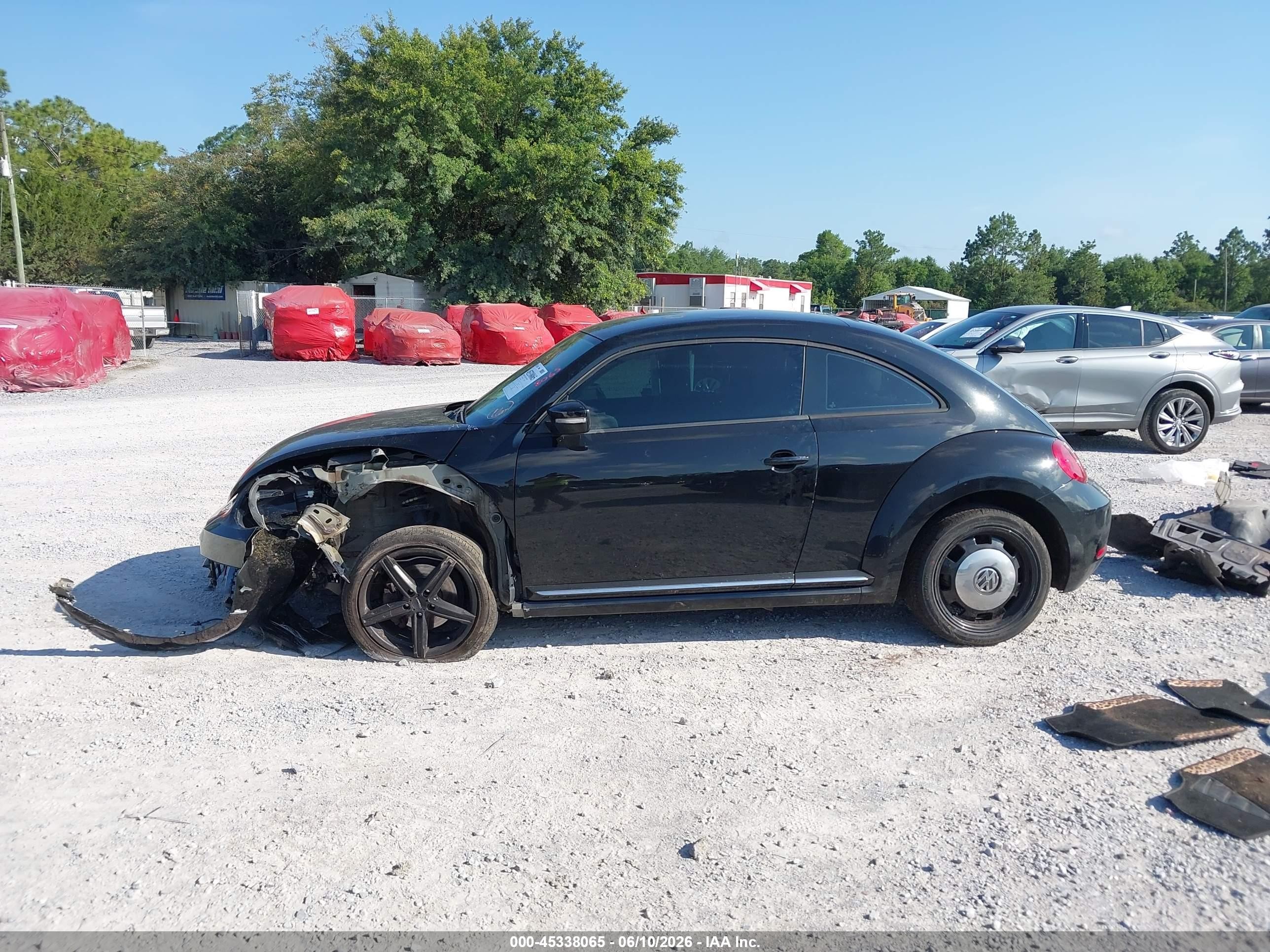 2014 Volkswagen Beetle 1.8t Black vin: 3VWJ17AT0EM665064
