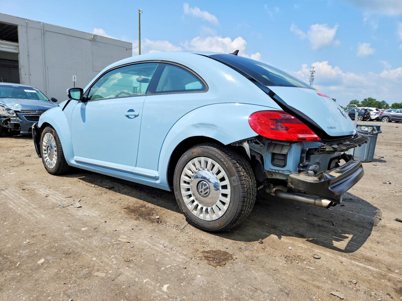 2015 Volkswagen Beetle 1.8t Blue vin: 3VWJ17AT1FM635783