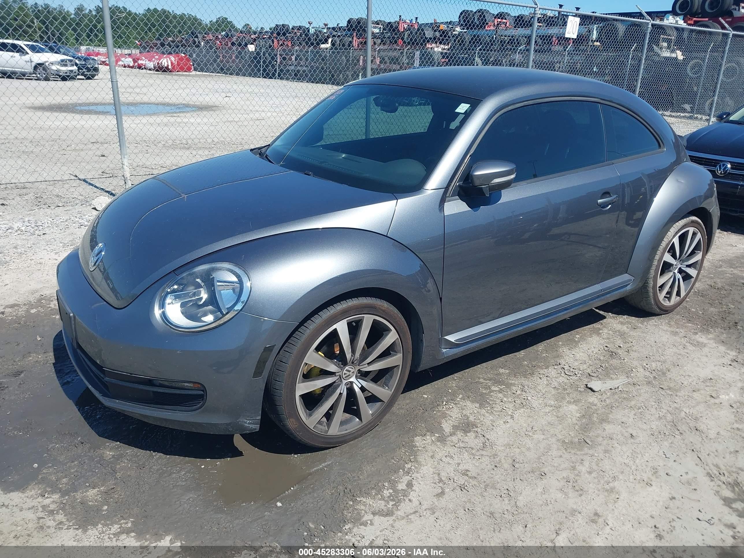 2014 Volkswagen Beetle 1.8t Gray vin: 3VWJ17AT2EM639453
