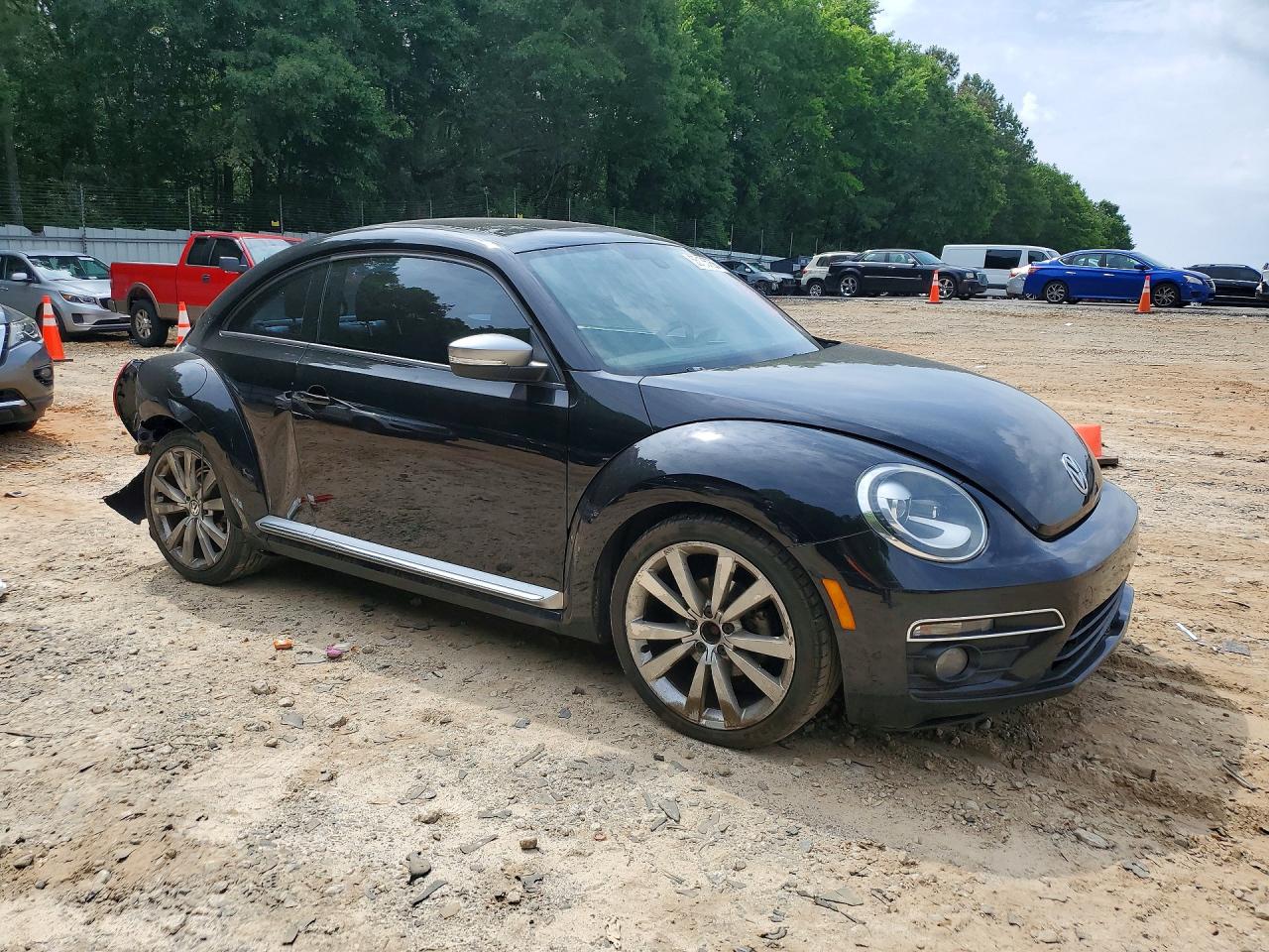 2014 Volkswagen Beetle Black vin: 3VWJ17AT3EM652177