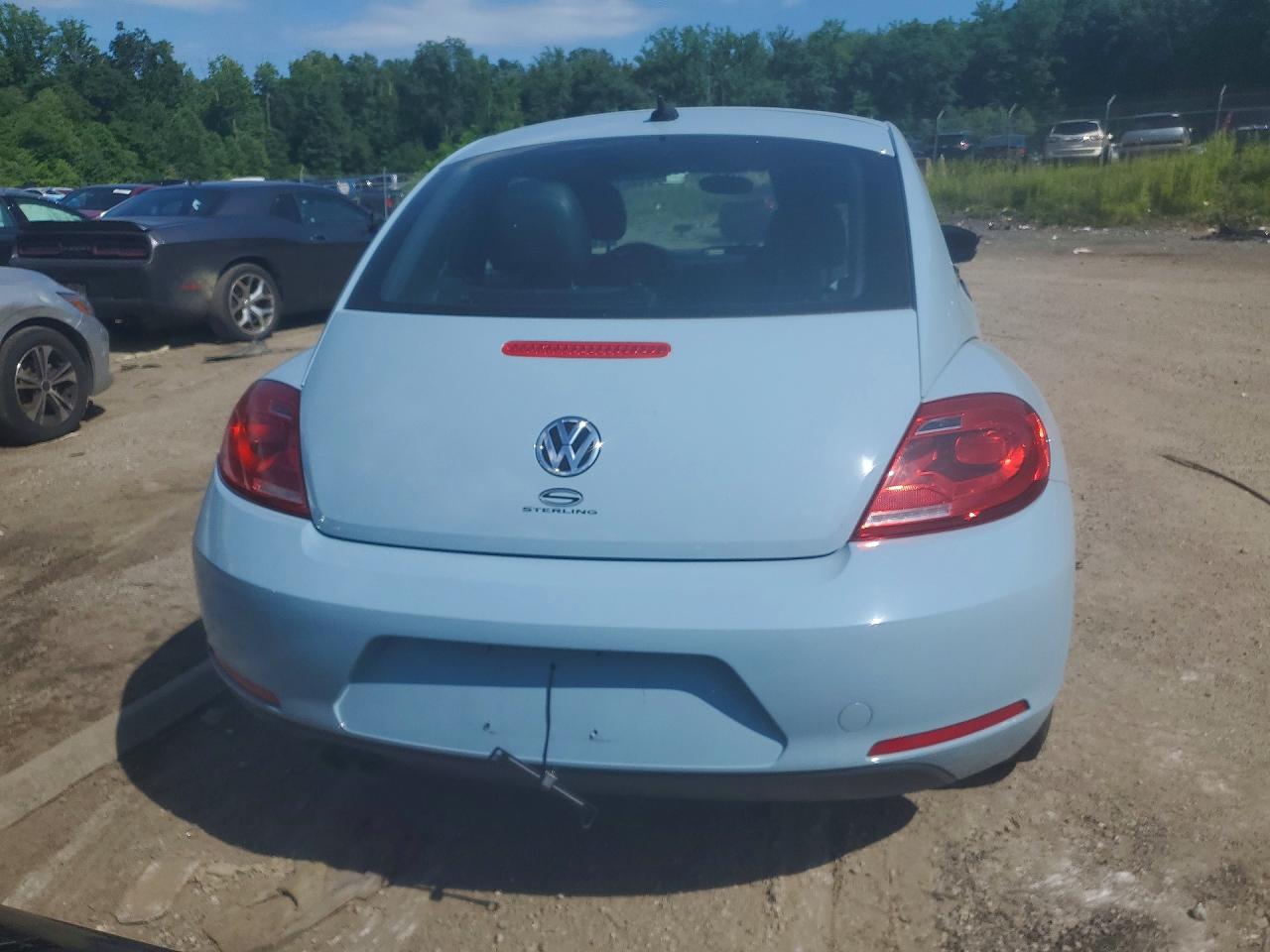 2014 Volkswagen Beetle Blue vin: 3VWJ17AT4EM635436