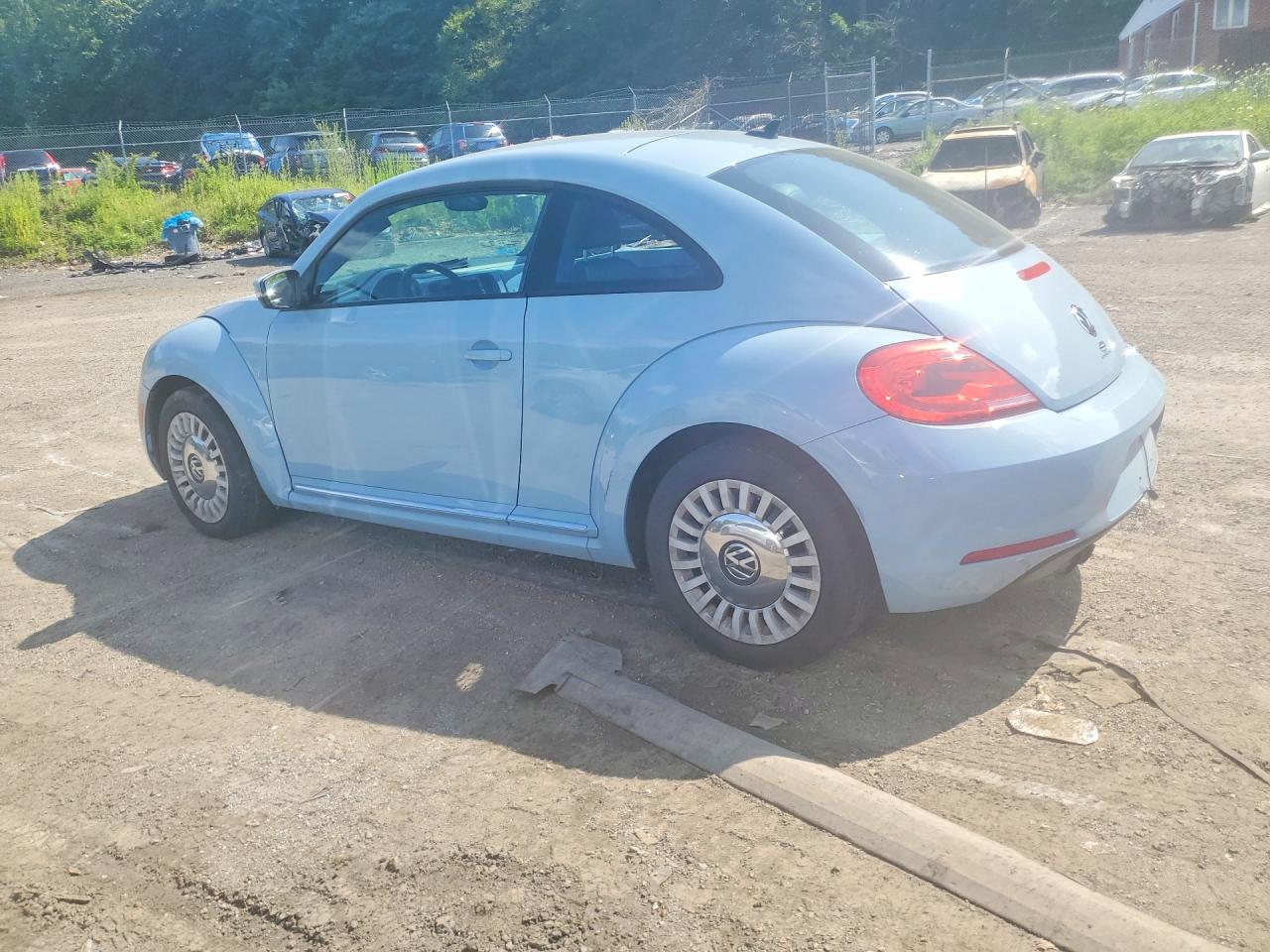 2014 Volkswagen Beetle Blue vin: 3VWJ17AT4EM635436
