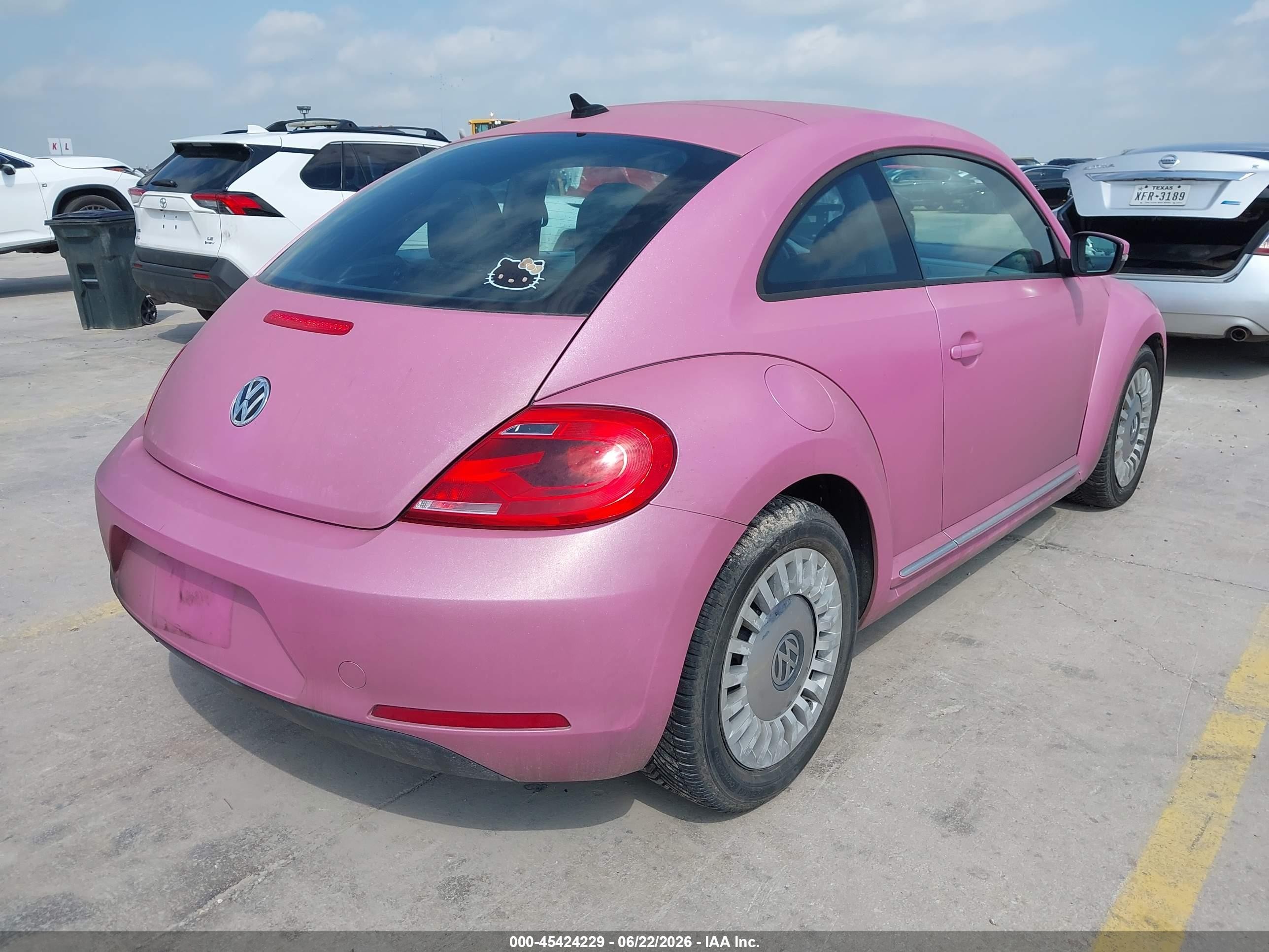 2014 Volkswagen Beetle 1.8t Pink vin: 3VWJ17AT5EM639740