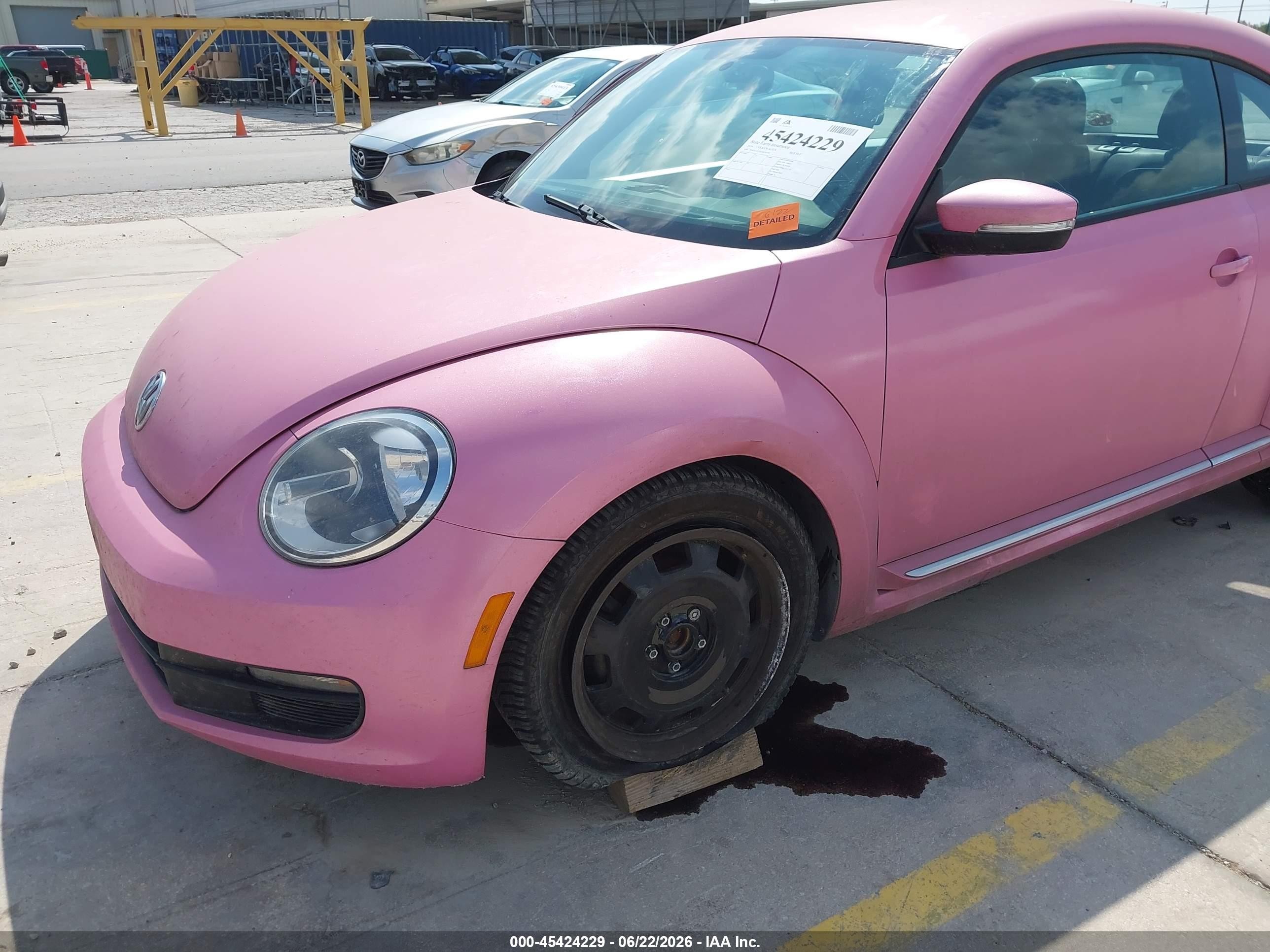 2014 Volkswagen Beetle 1.8t Pink vin: 3VWJ17AT5EM639740
