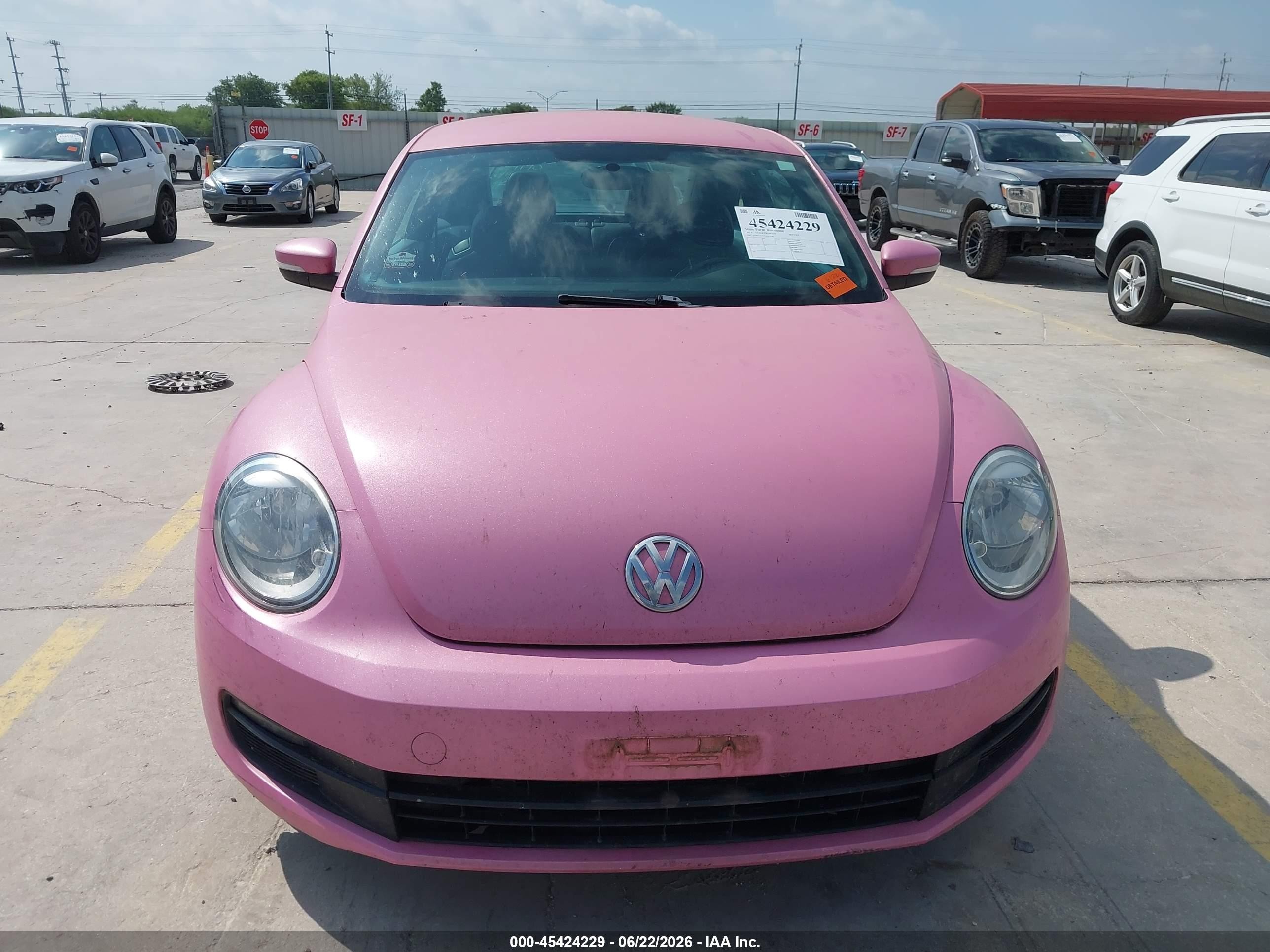 2014 Volkswagen Beetle 1.8t Pink vin: 3VWJ17AT5EM639740