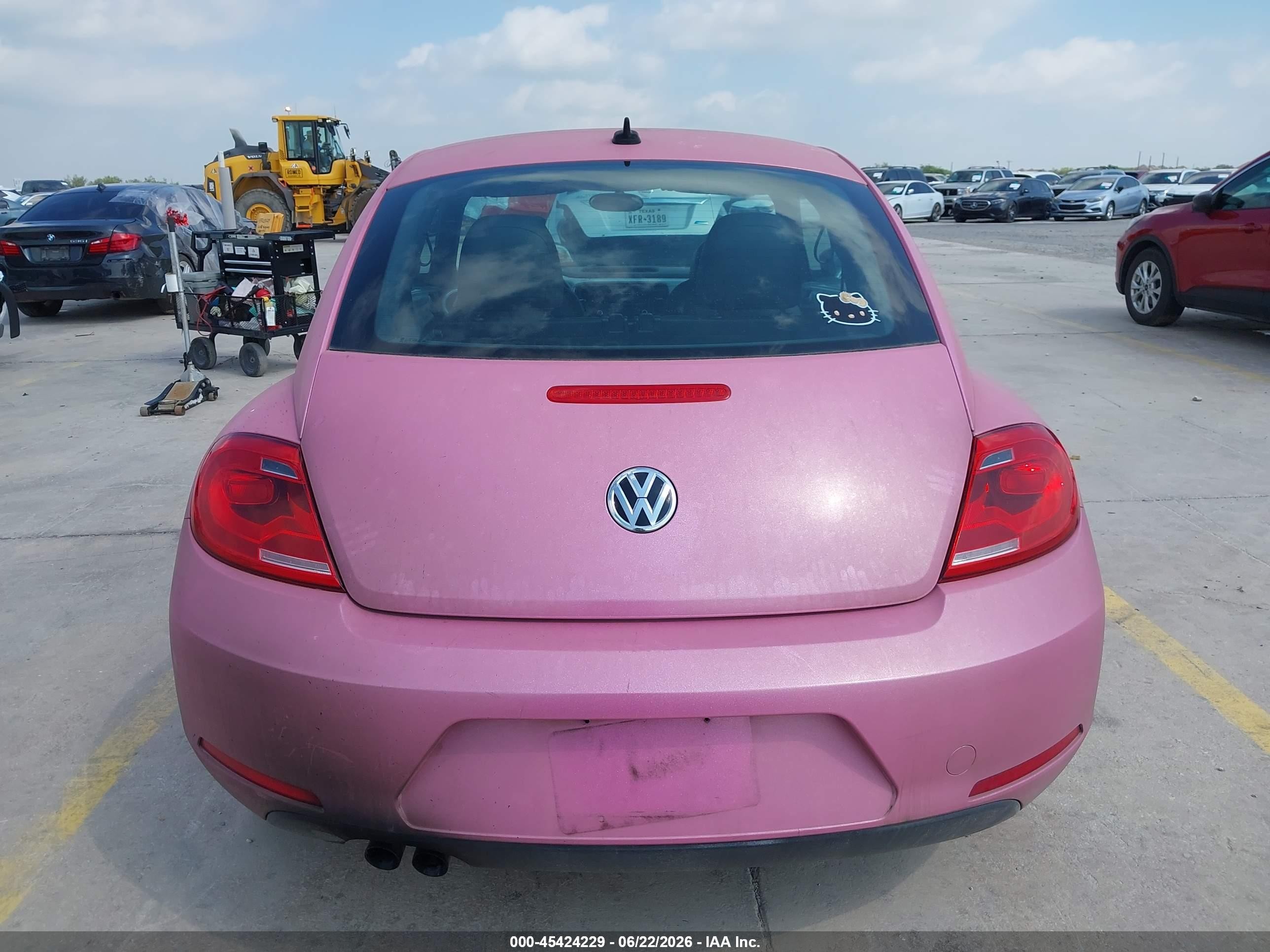 2014 Volkswagen Beetle 1.8t Pink vin: 3VWJ17AT5EM639740