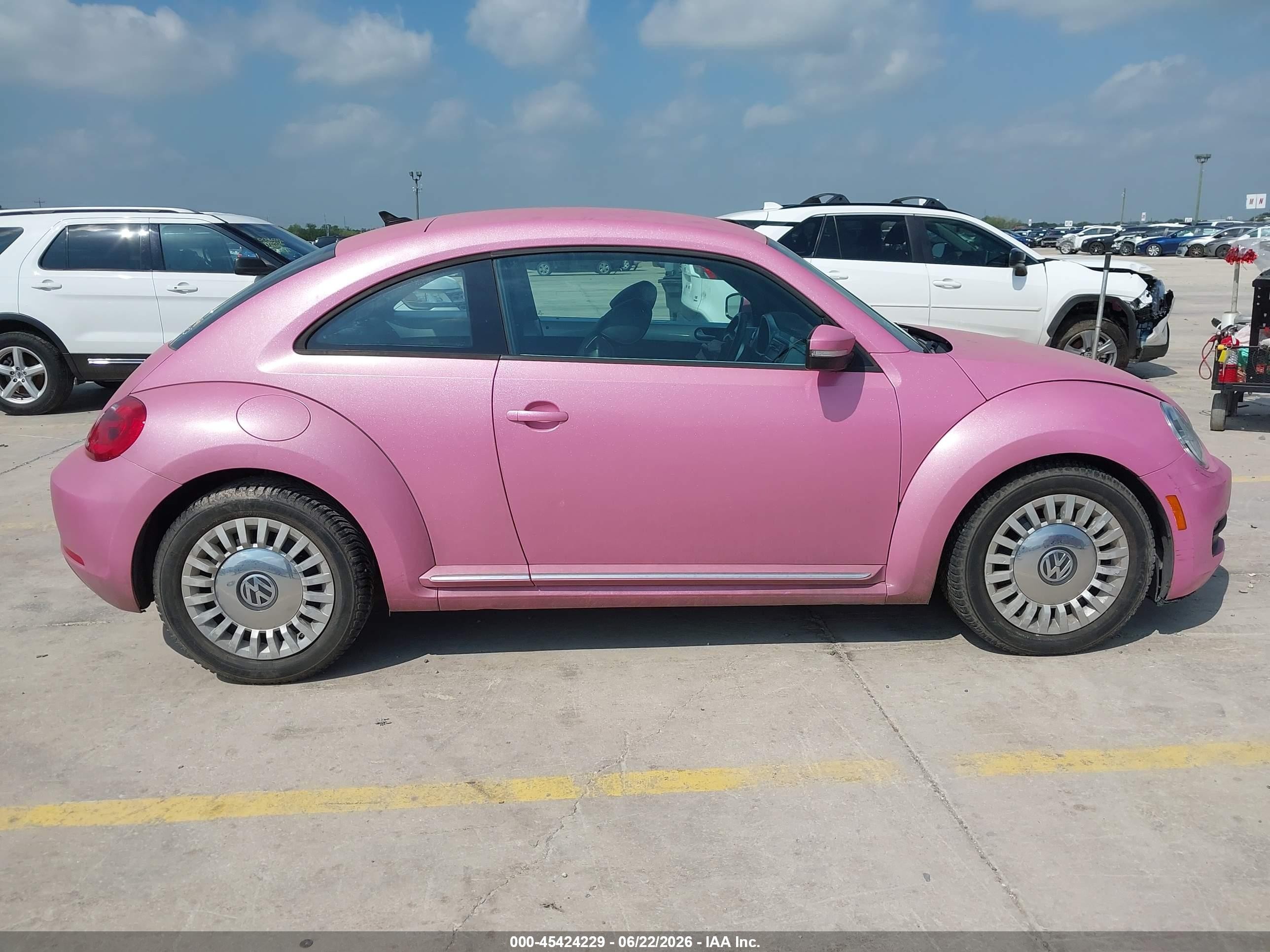 2014 Volkswagen Beetle 1.8t Pink vin: 3VWJ17AT5EM639740