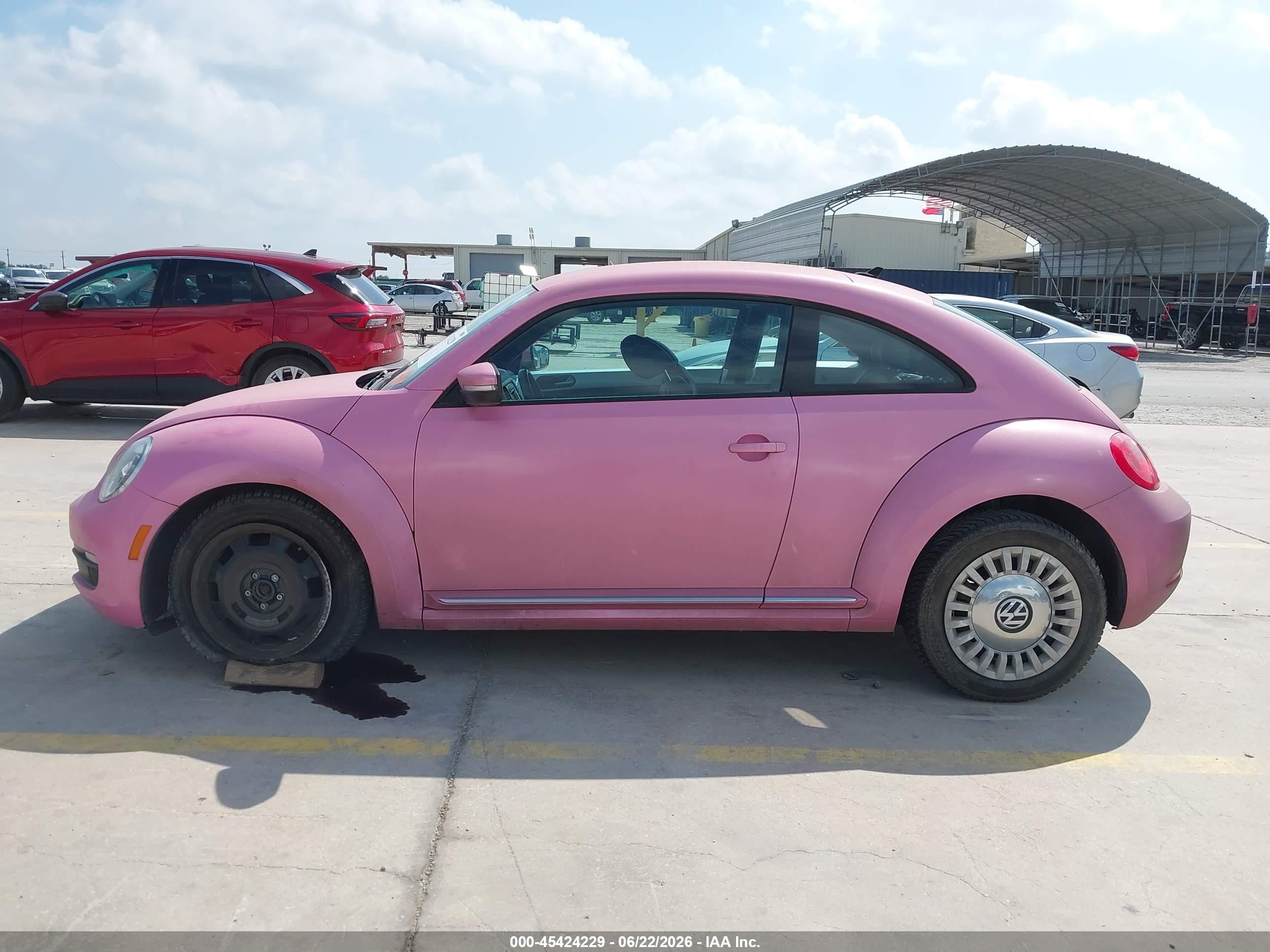 2014 Volkswagen Beetle 1.8t Pink vin: 3VWJ17AT5EM639740