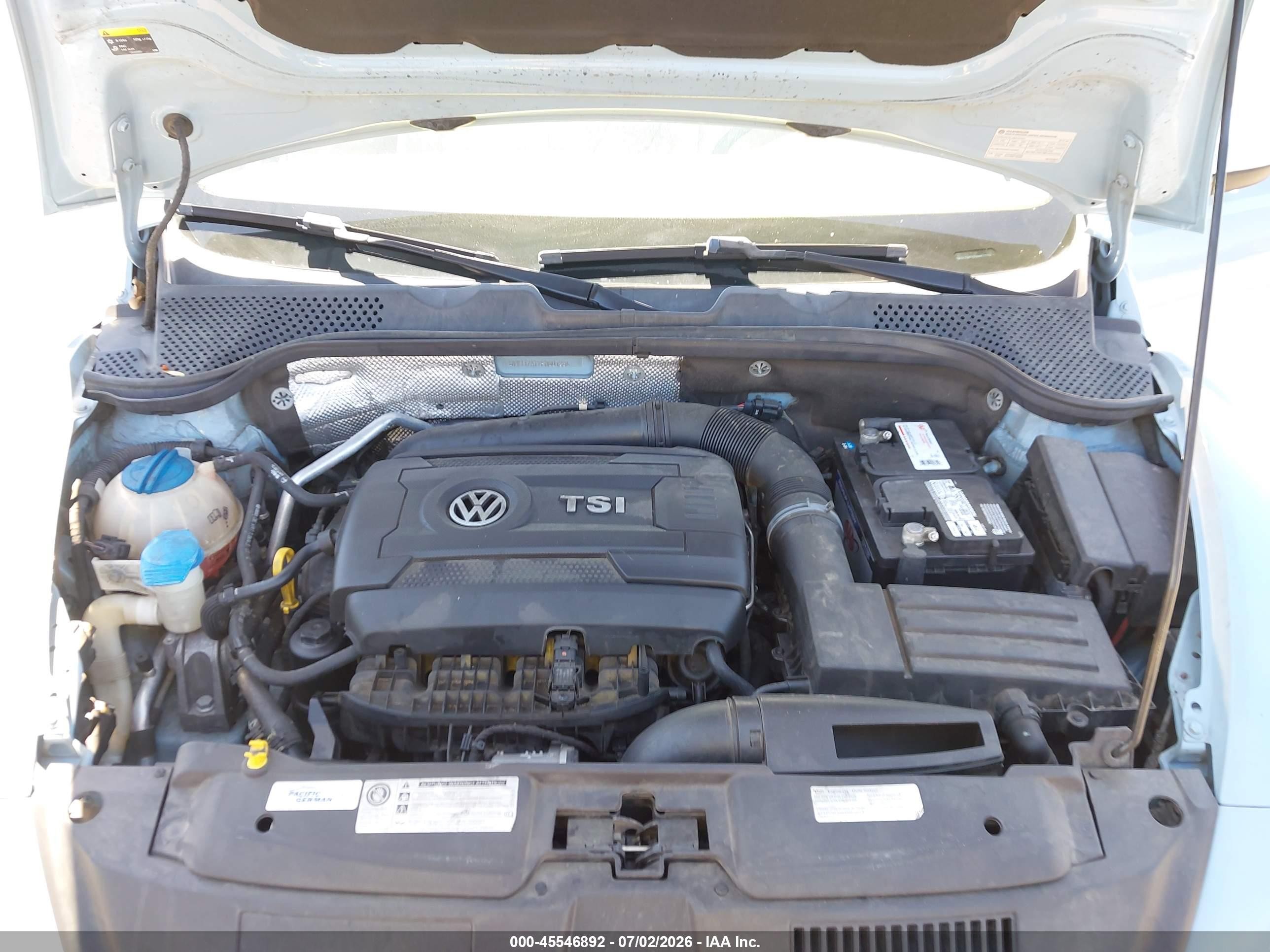 2015 Volkswagen Beetle 1.8t Light Blue vin: 3VWJ17AT7FM601234
