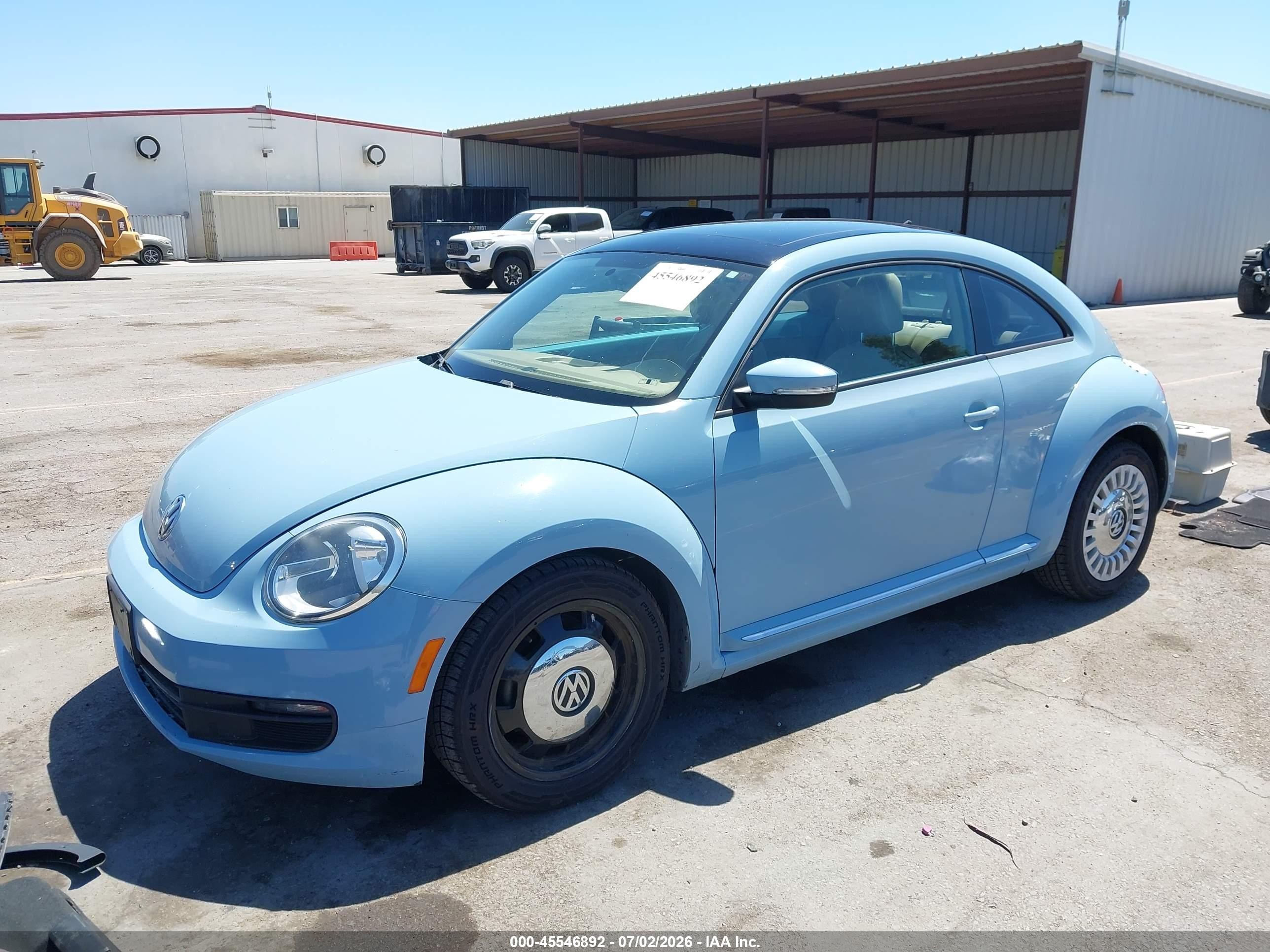 2015 Volkswagen Beetle 1.8t Light Blue vin: 3VWJ17AT7FM601234