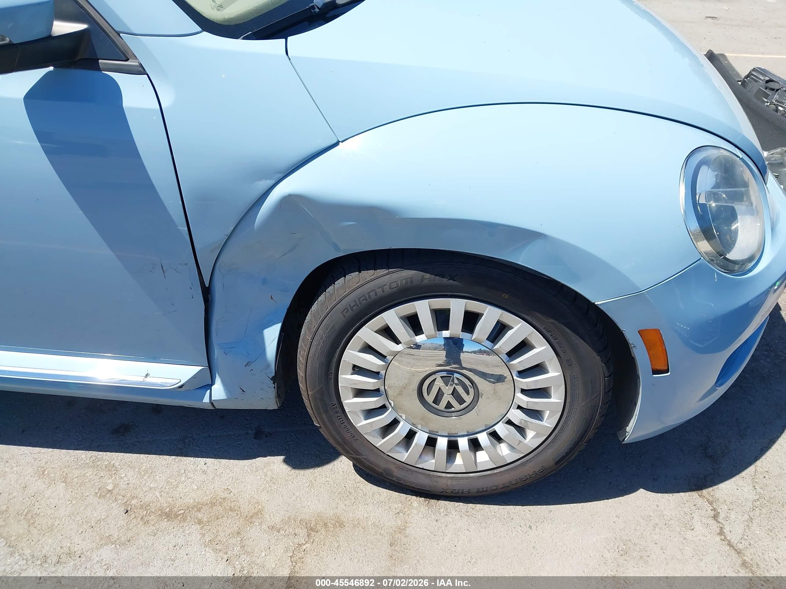 2015 Volkswagen Beetle 1.8t Light Blue vin: 3VWJ17AT7FM601234