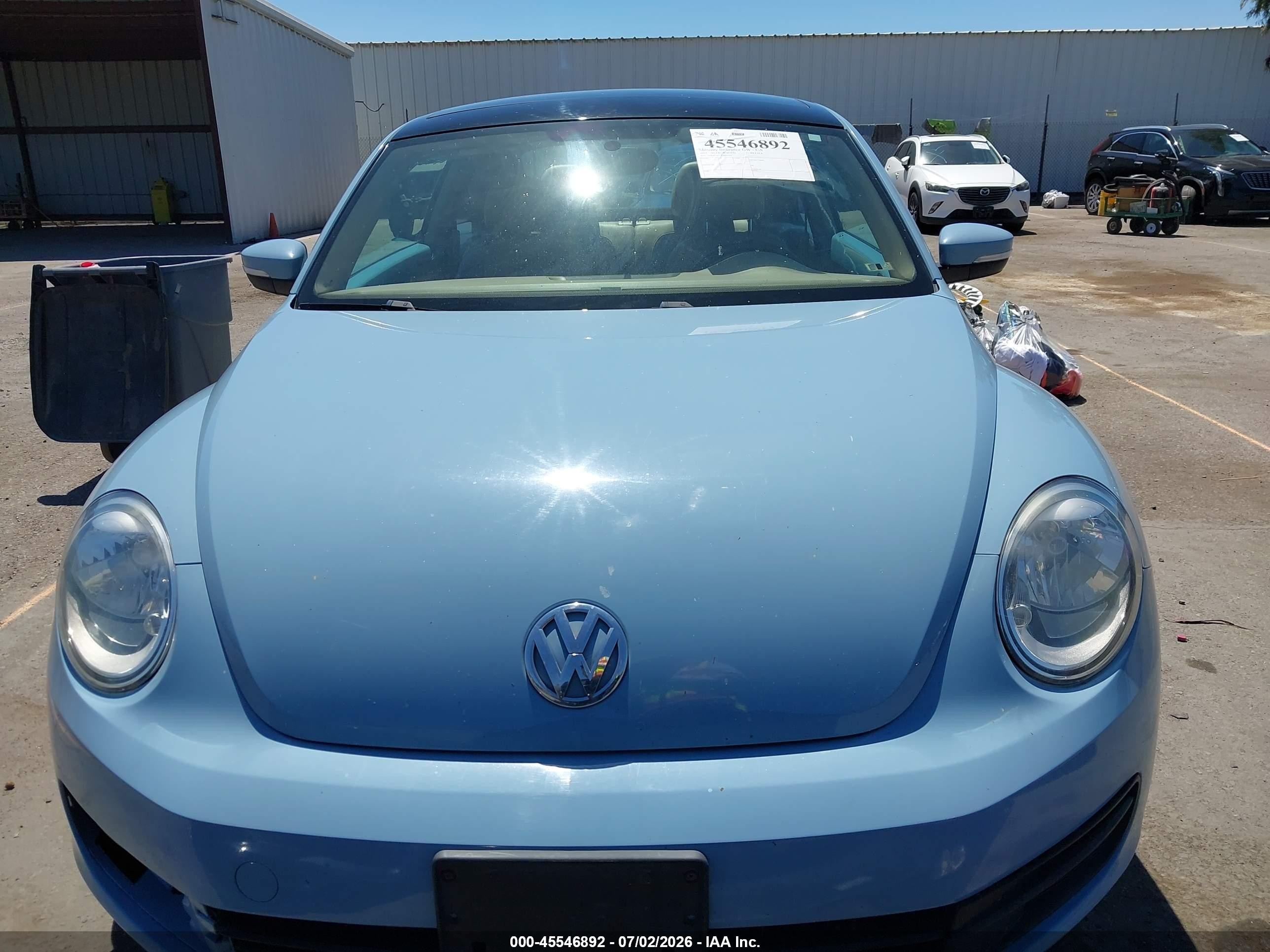 2015 Volkswagen Beetle 1.8t Light Blue vin: 3VWJ17AT7FM601234