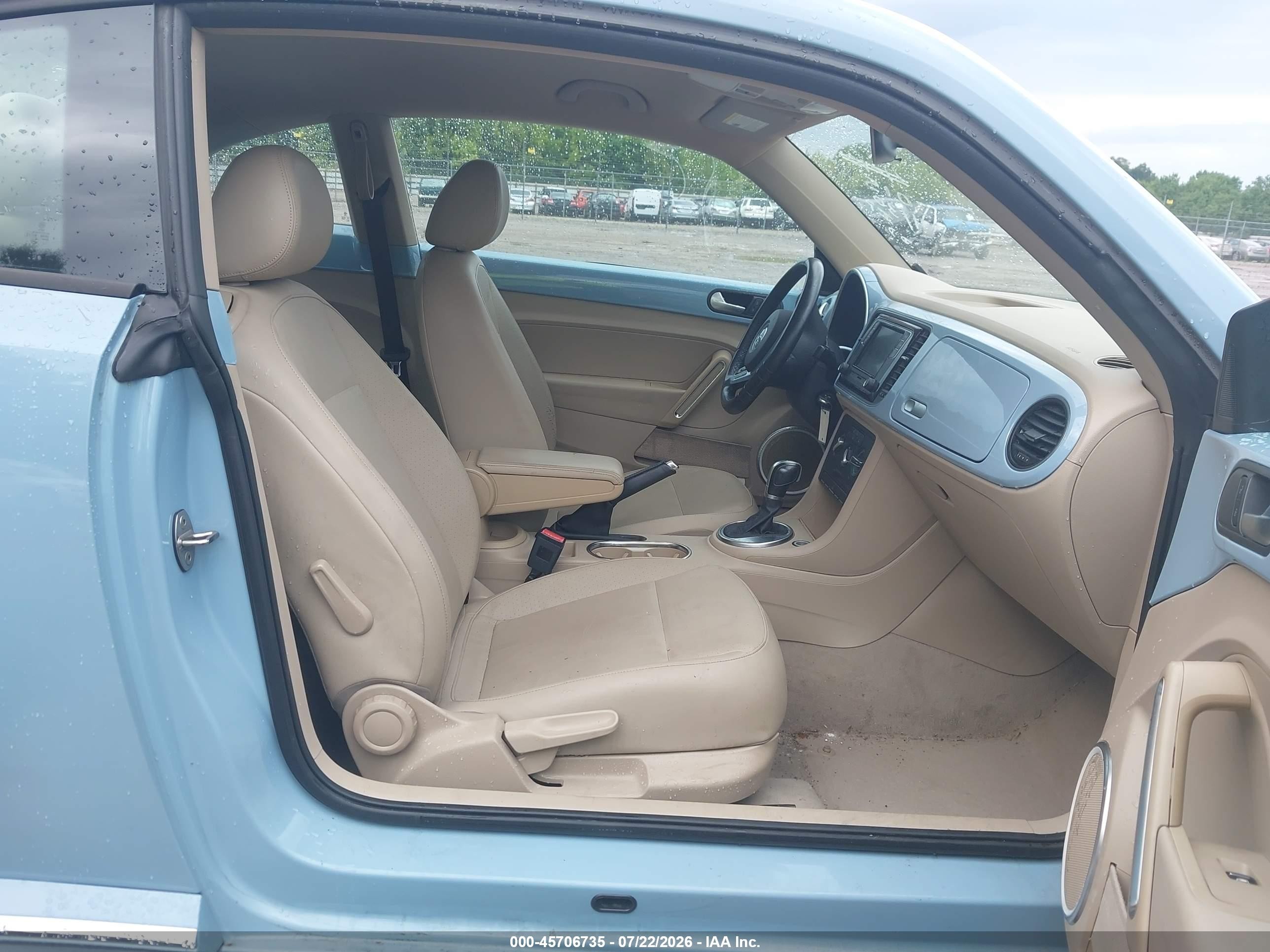 2015 Volkswagen Beetle 1.8t Light Blue vin: 3VWJ17AT7FM643015