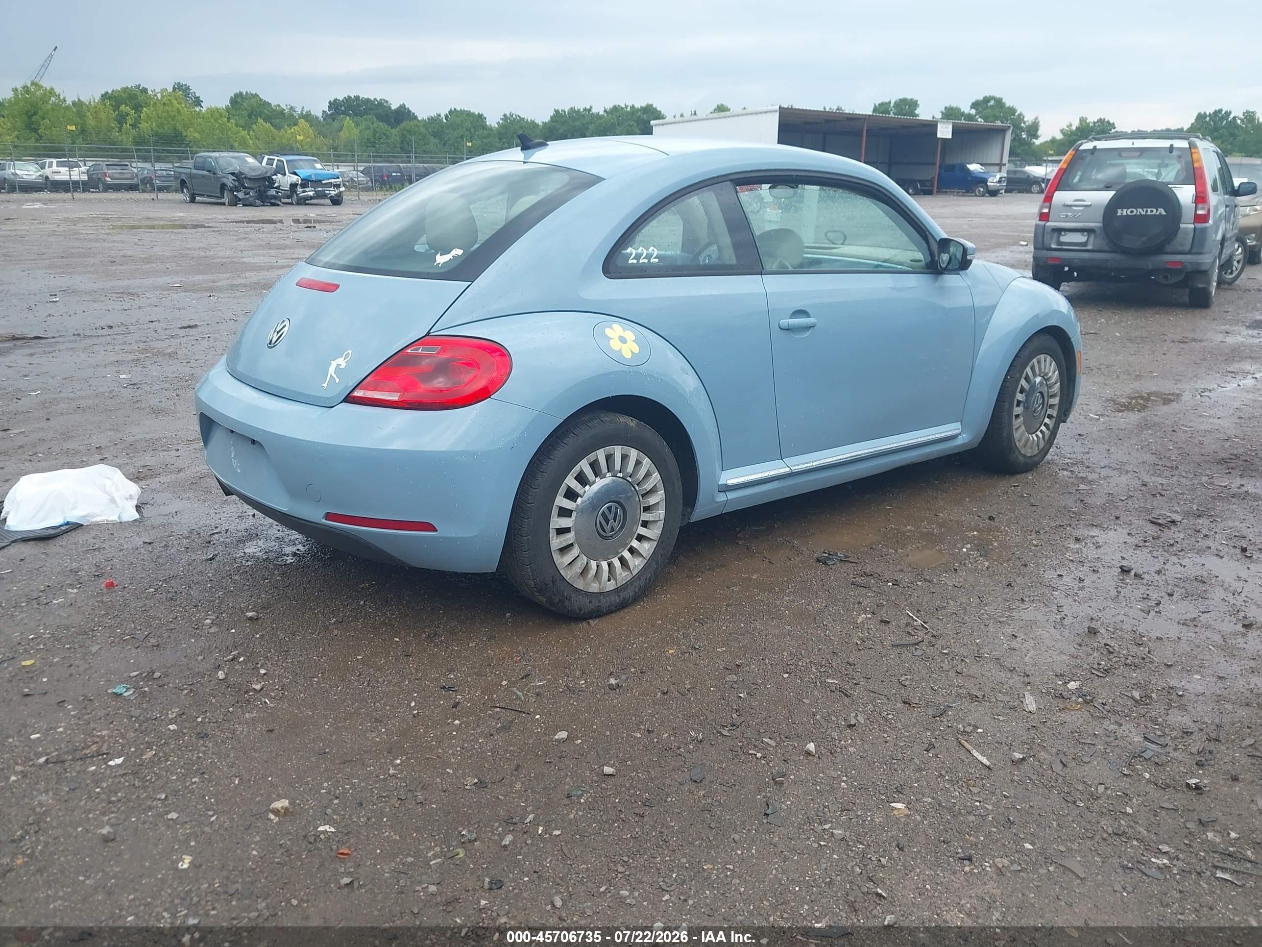 2015 Volkswagen Beetle 1.8t Light Blue vin: 3VWJ17AT7FM643015
