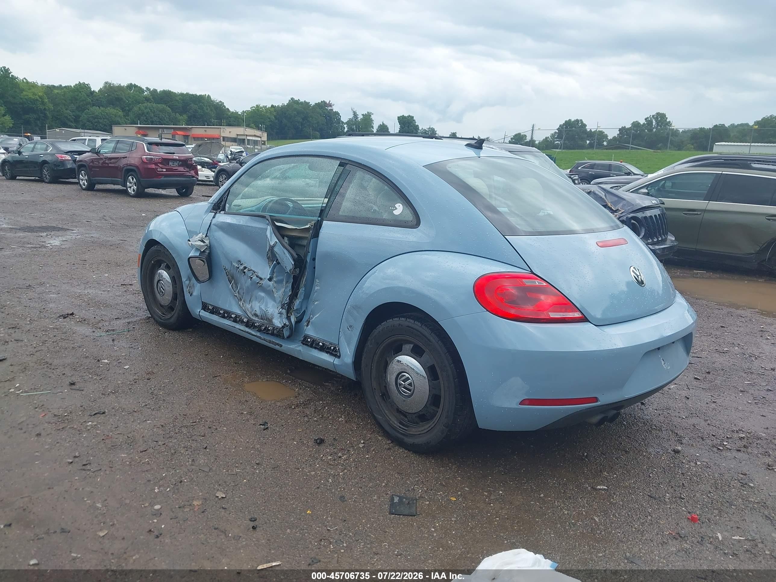 2015 Volkswagen Beetle 1.8t Light Blue vin: 3VWJ17AT7FM643015