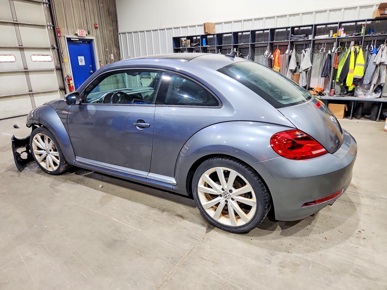 2014 Volkswagen Beetle Gray vin: 3VWJ17AT8EM655379