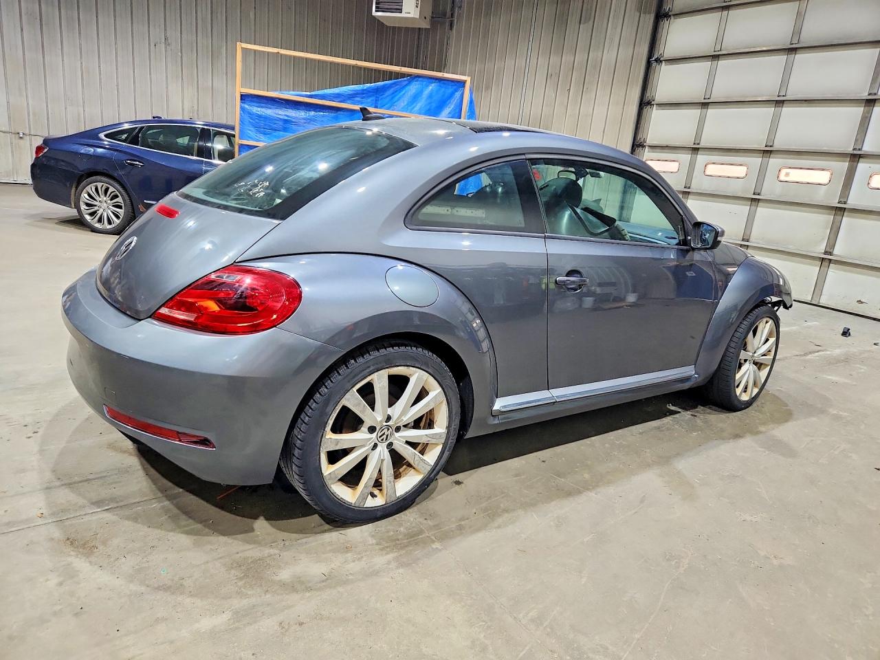 2014 Volkswagen Beetle Gray vin: 3VWJ17AT8EM655379