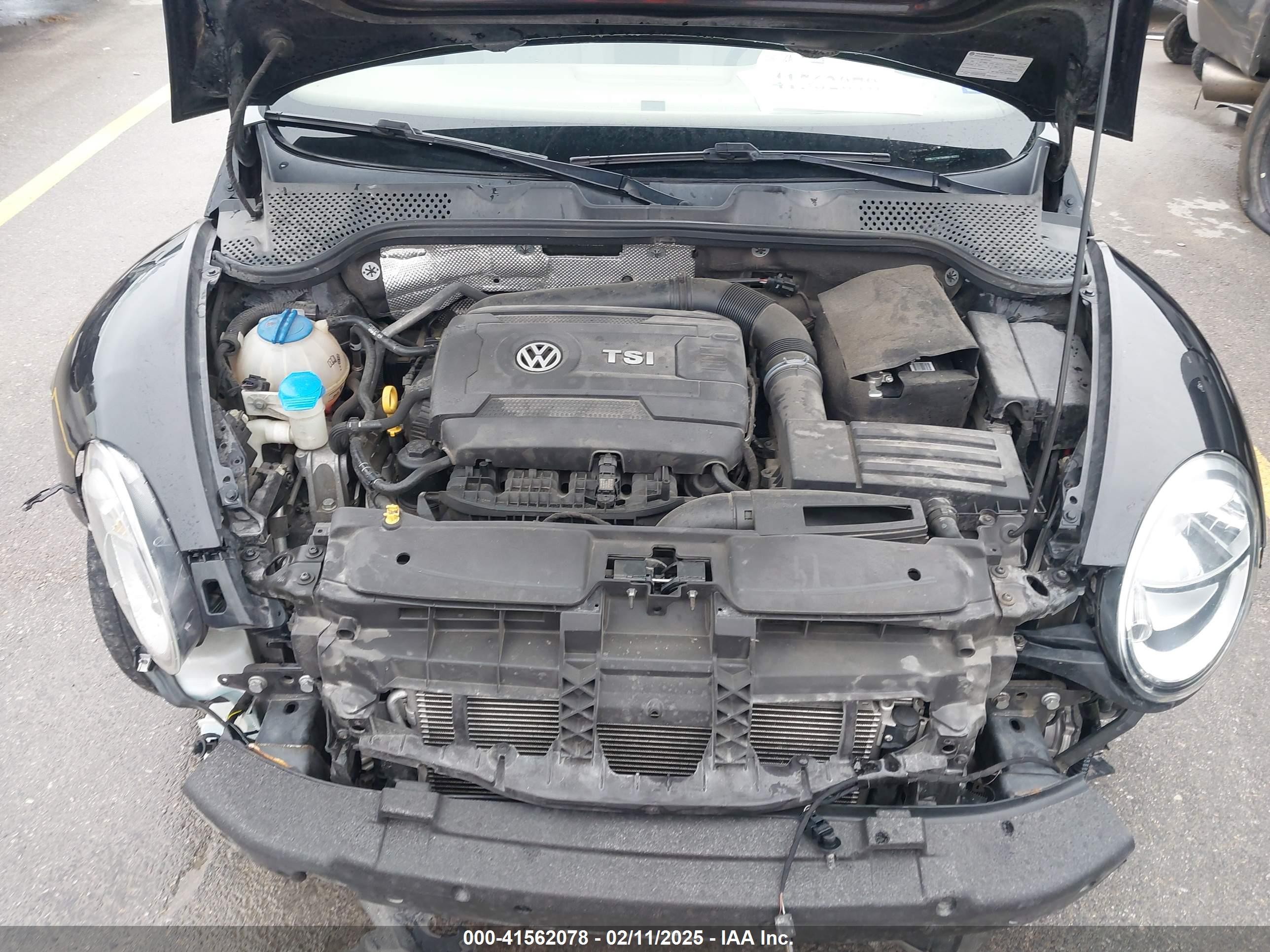 2017 Volkswagen Beetle 1.8t Se/1.8t Sel Black vin: 3VWJ17AT9HM618202