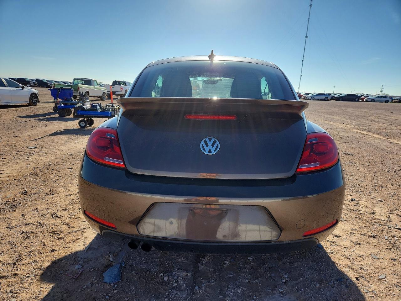 2014 Volkswagen Beetle Tan vin: 3VWJ17ATXEM645761