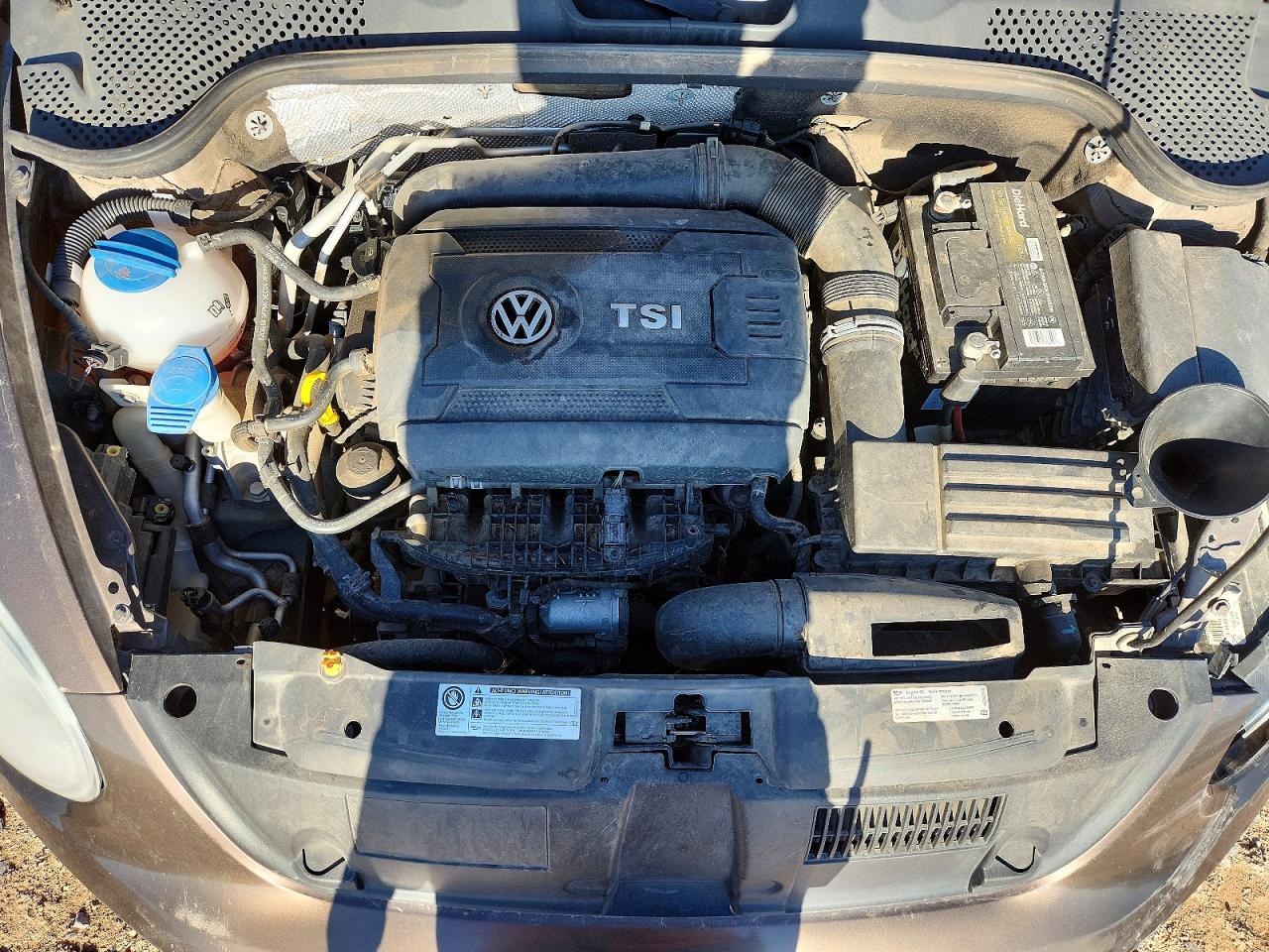 2014 Volkswagen Beetle Tan vin: 3VWJ17ATXEM645761