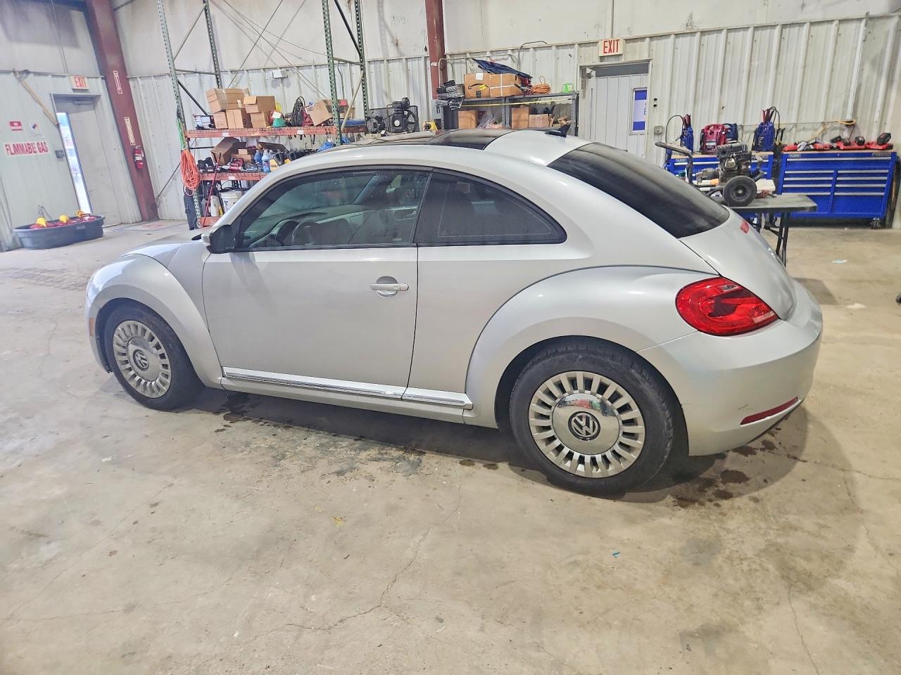 2015 Volkswagen Beetle 1.8t Silver vin: 3VWJ17ATXFM620490