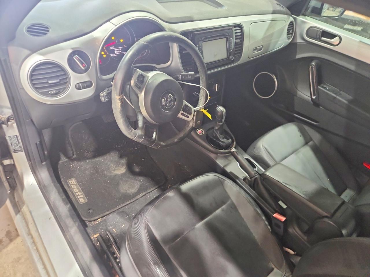 2015 Volkswagen Beetle 1.8t Silver vin: 3VWJ17ATXFM620490
