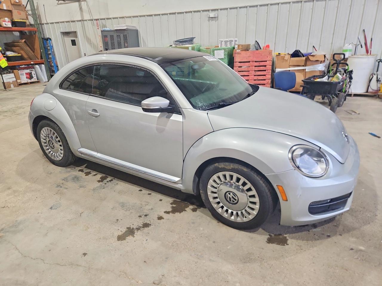 2015 Volkswagen Beetle 1.8t Silver vin: 3VWJ17ATXFM620490